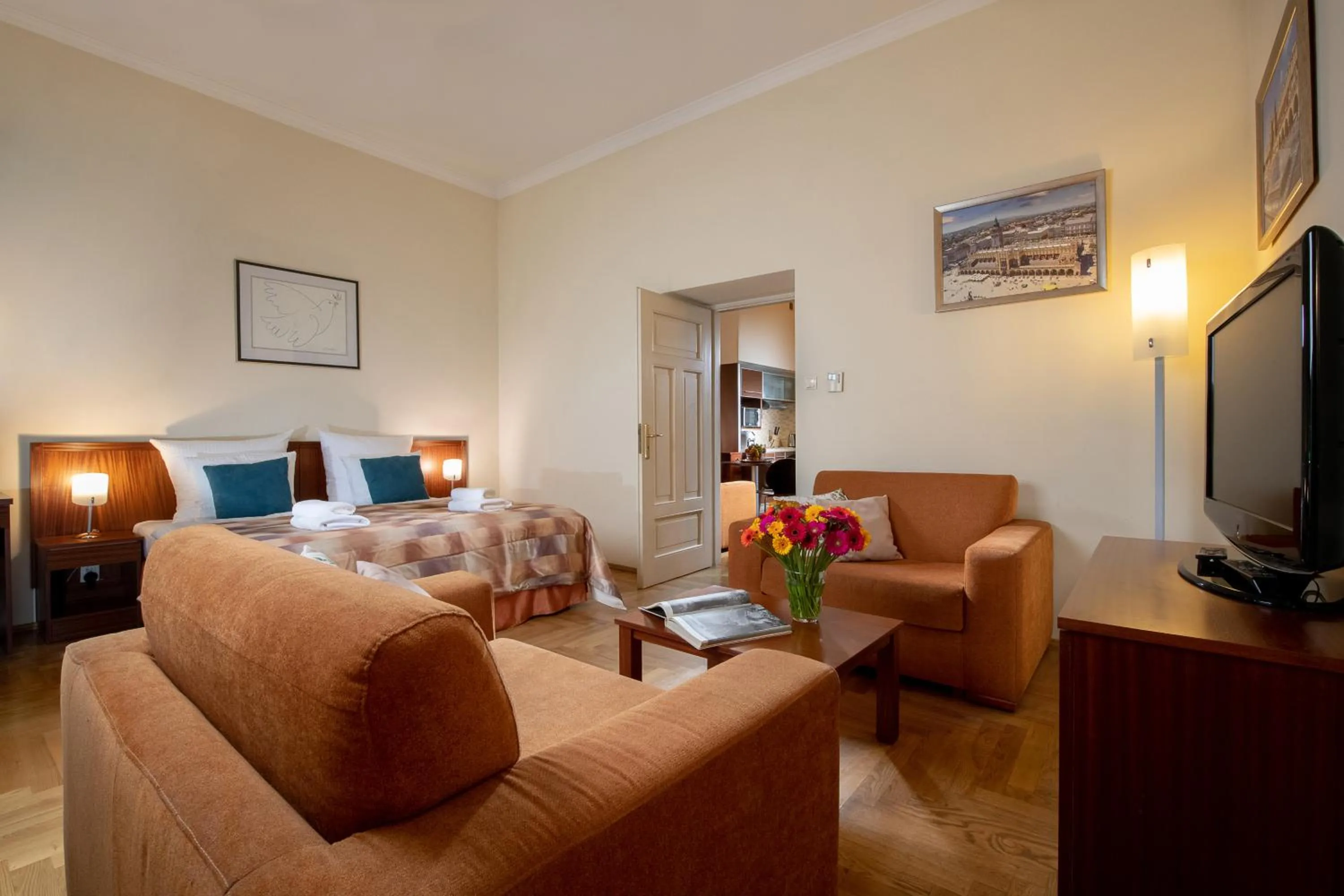 Bed in Red Brick Apartments