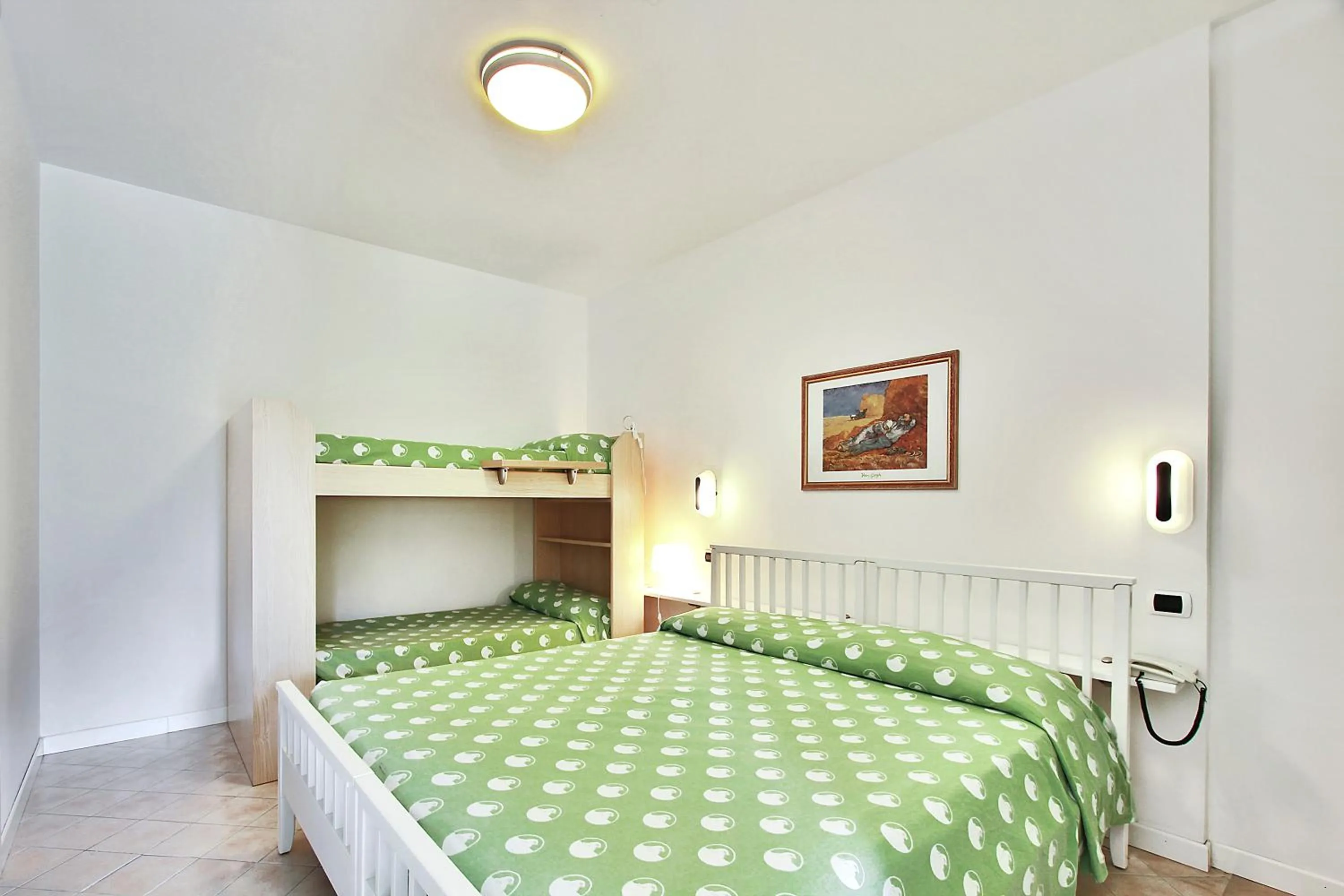 Bed in Aparthotel Ponza