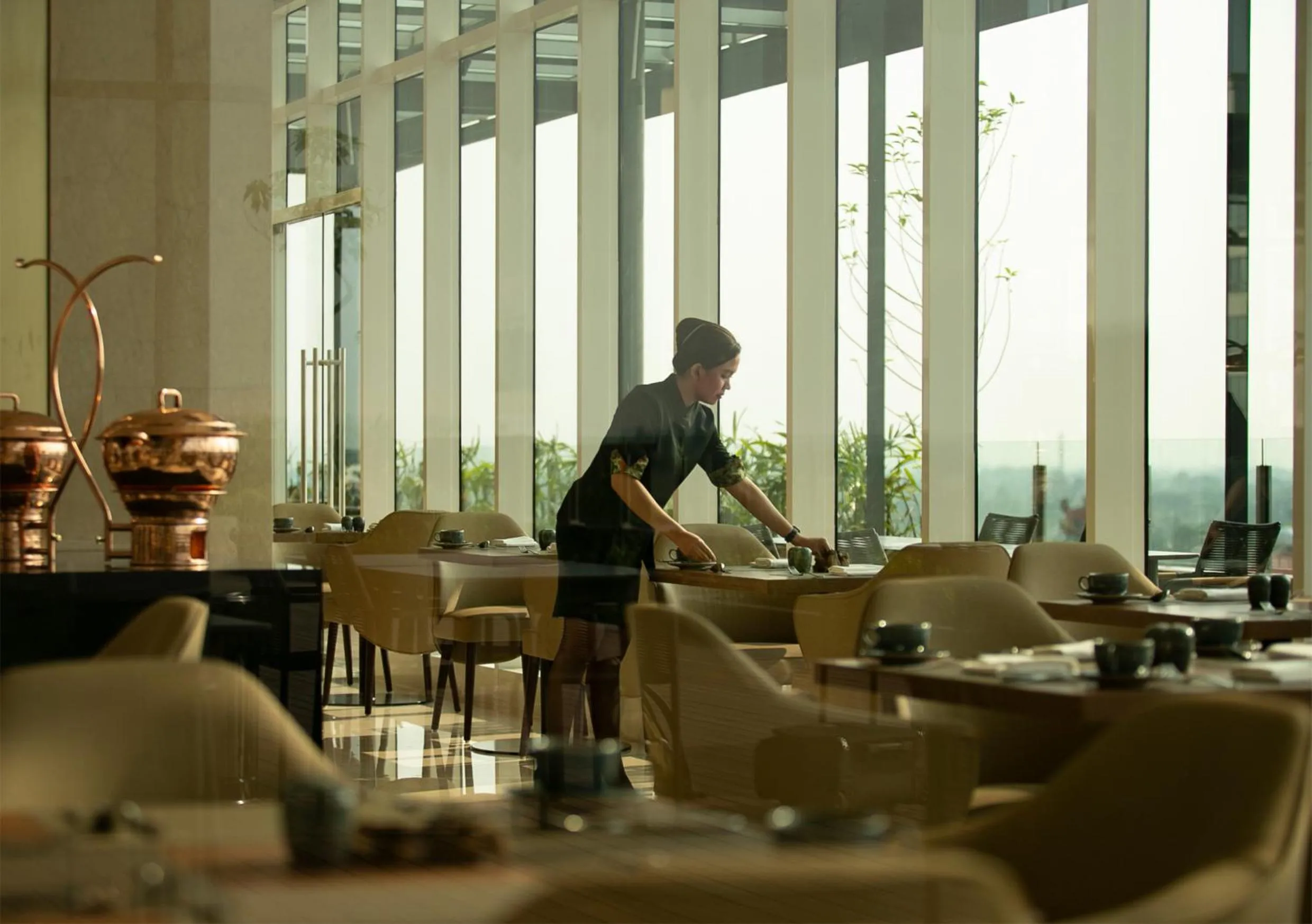 Restaurant/places to eat in Trembesi Hotel