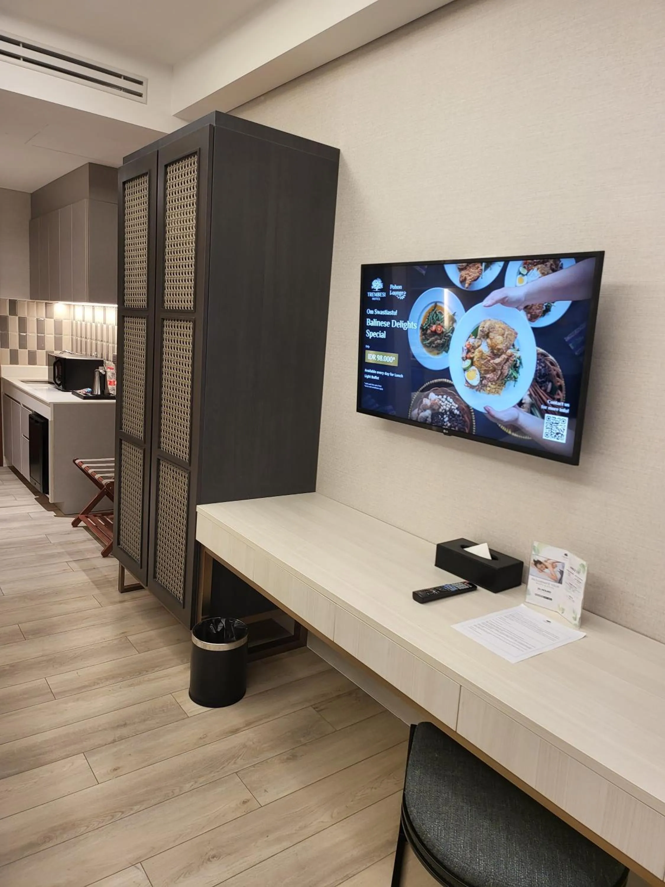 Kitchen or kitchenette in Trembesi Hotel