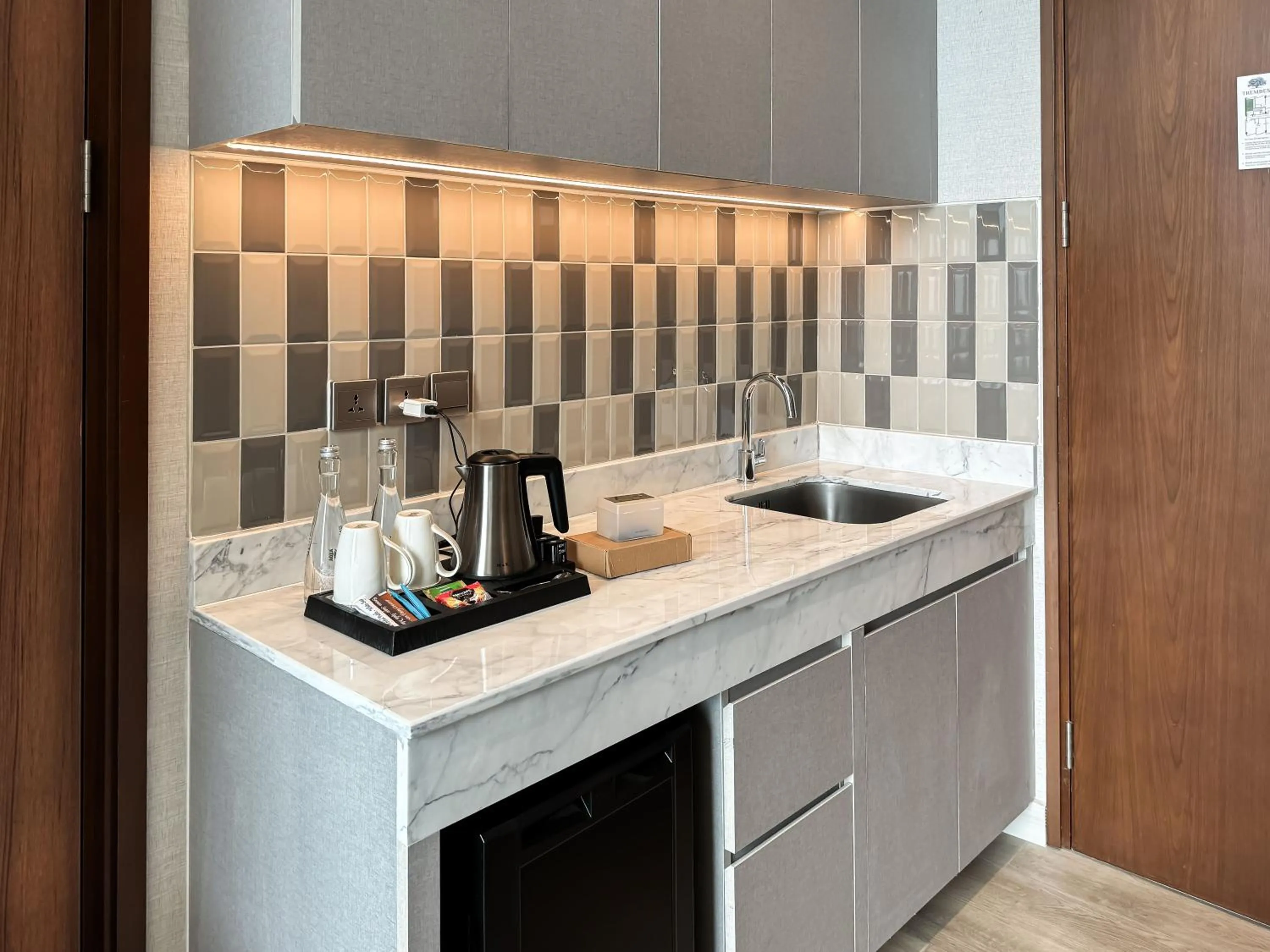 Kitchen or kitchenette in Trembesi Hotel