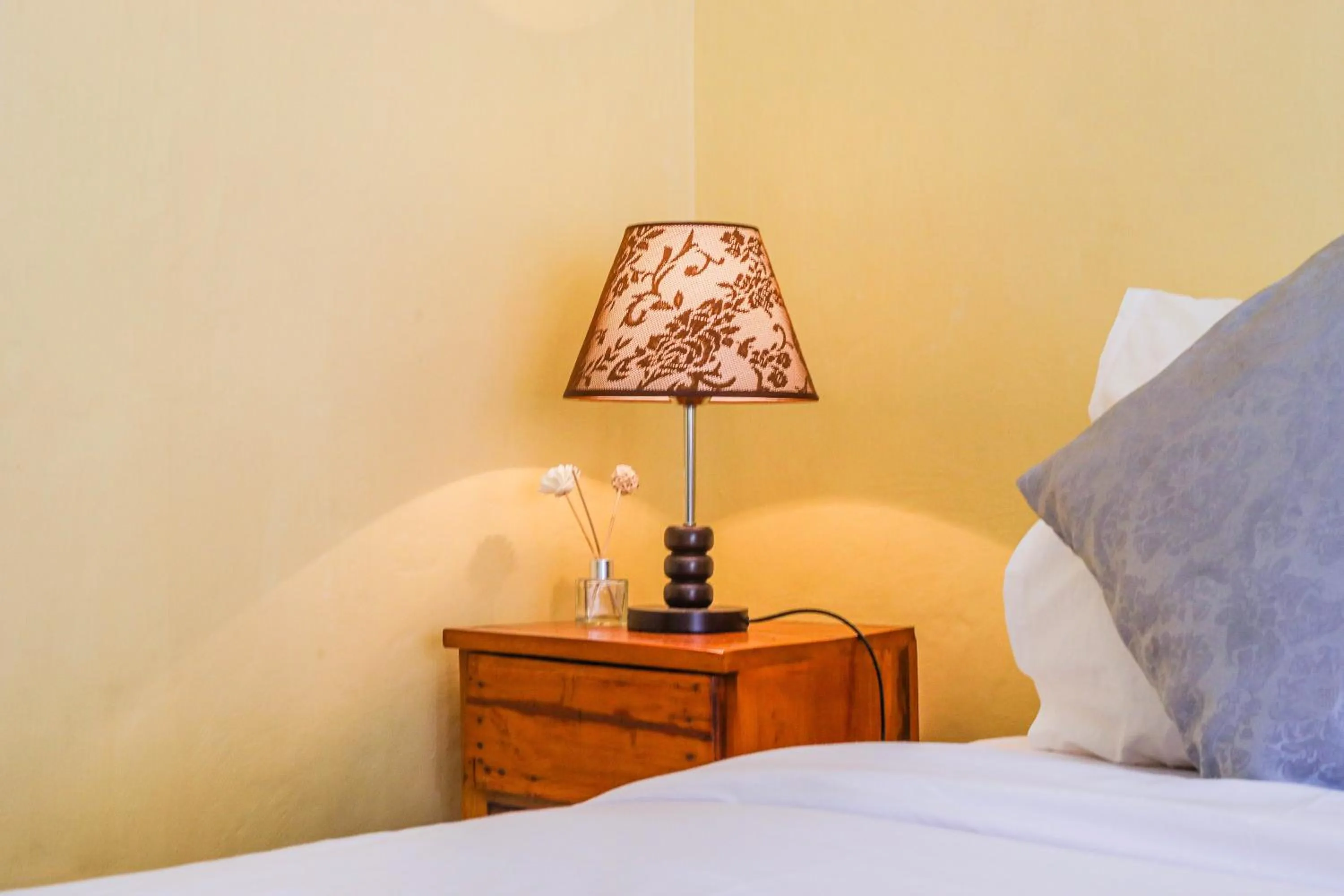 Decorative detail, Bed in The Salang Guest House