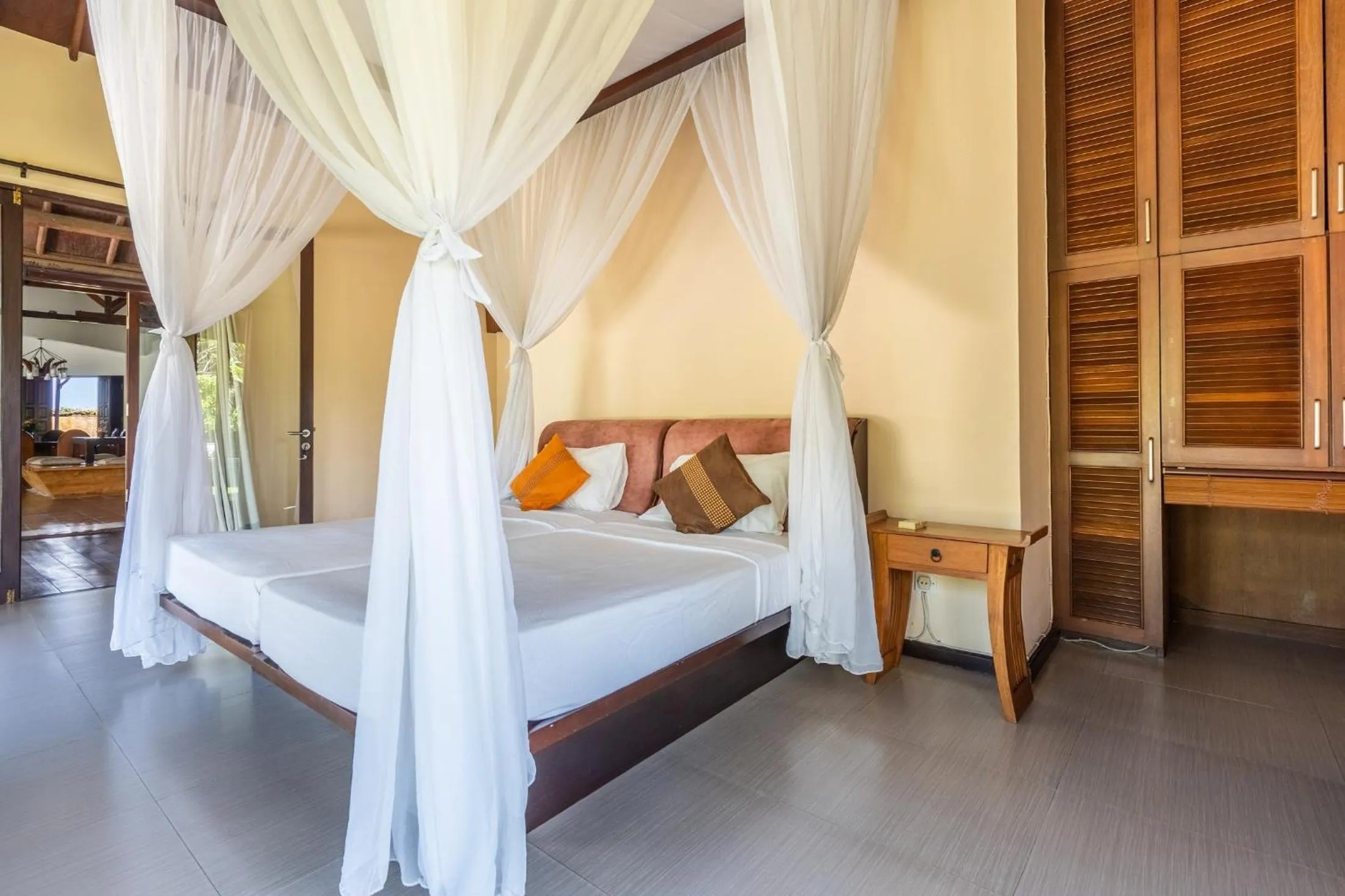 Bed in Tirta Tawar Villa Ubud - New Year's Offer