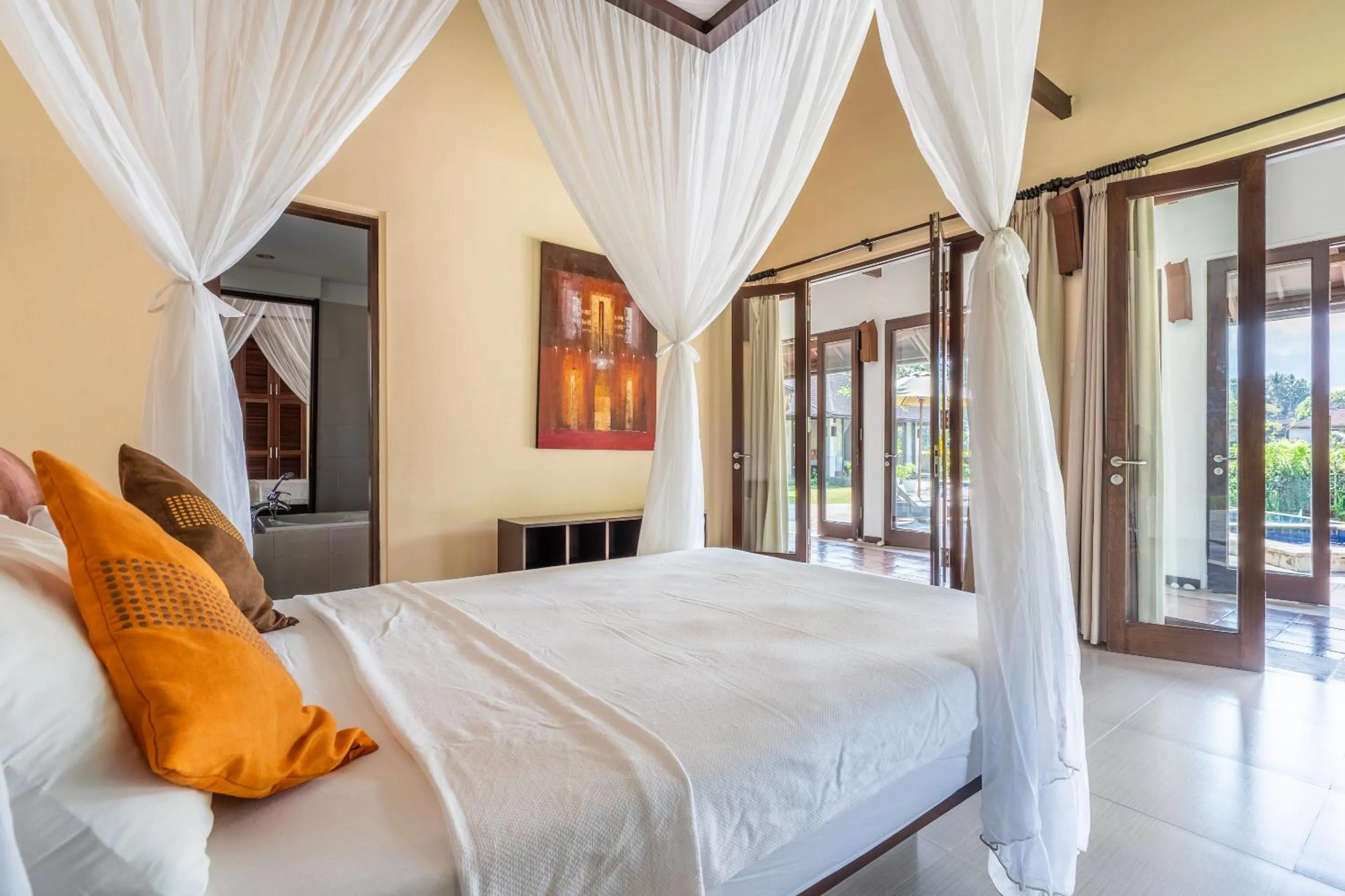 Bed in Tirta Tawar Villa Ubud - New Year's Offer