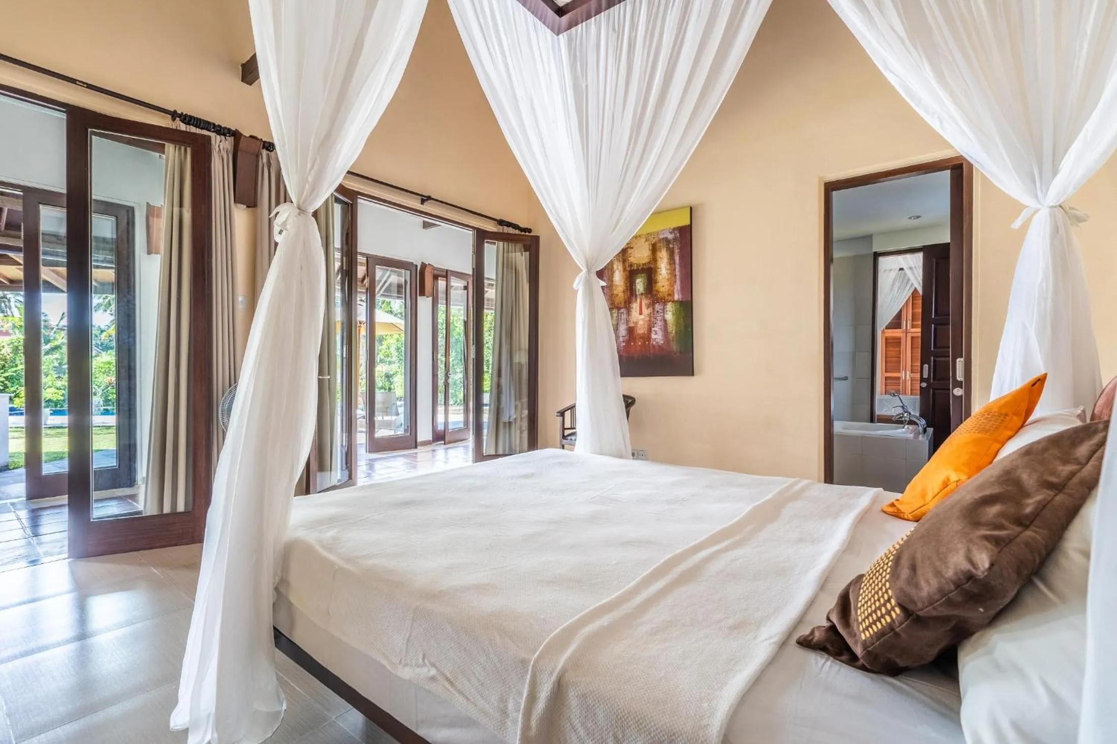 Bed in Tirta Tawar Villa Ubud - New Year's Offer