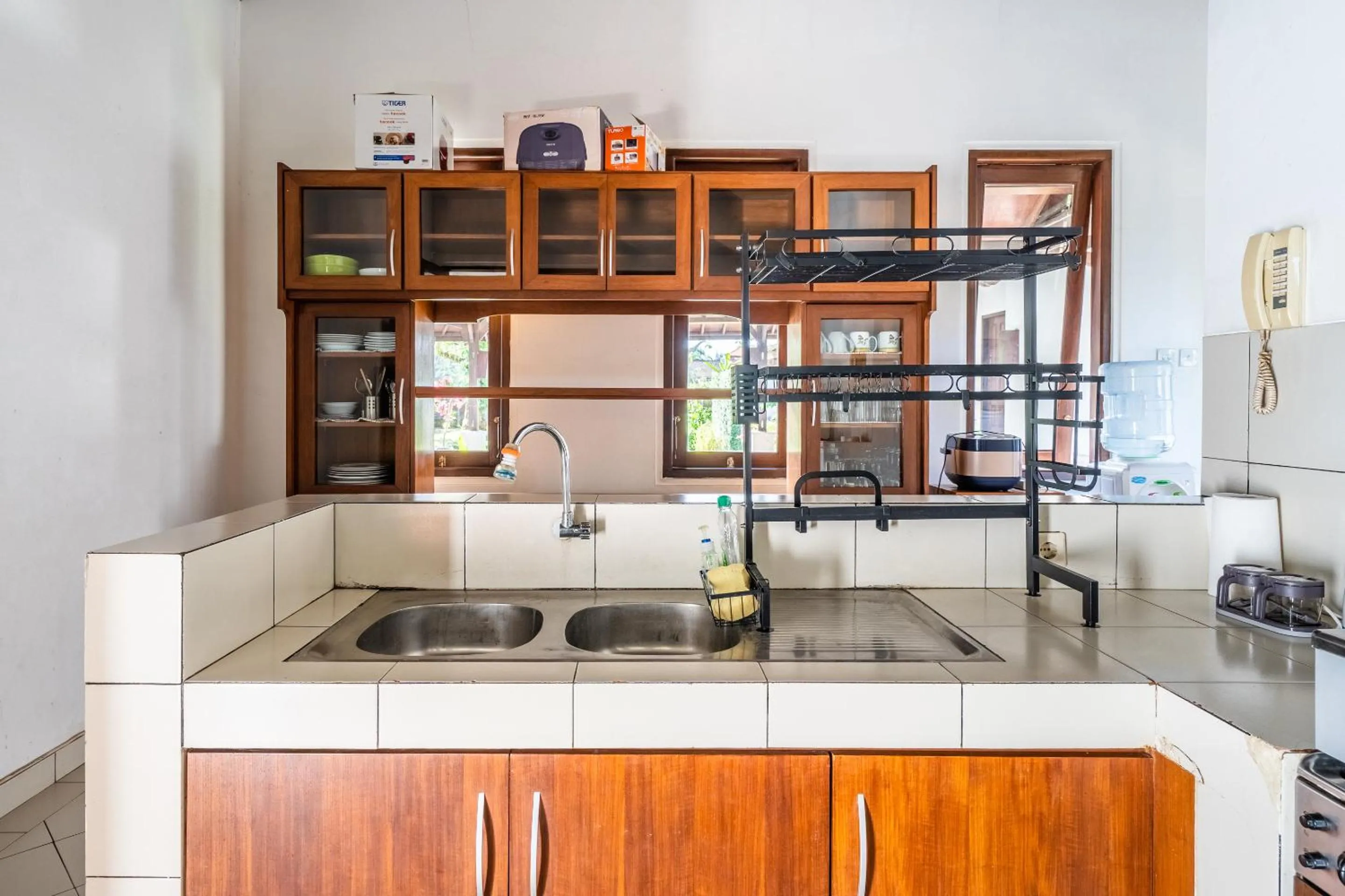 kitchen in Tirta Tawar Villa Ubud - New Year's Offer