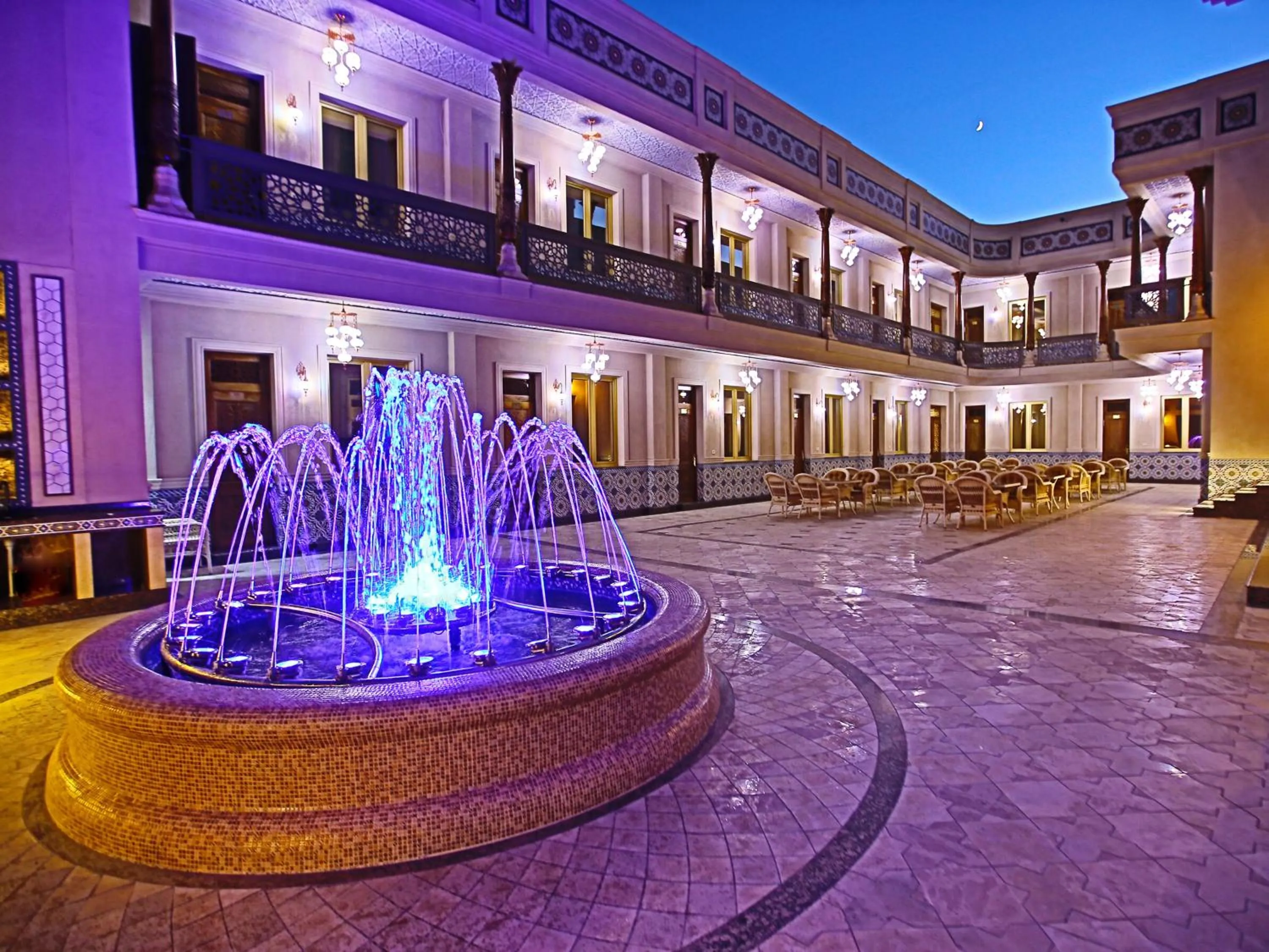 Inner courtyard view in Paradise Plaza Luxury Hotel