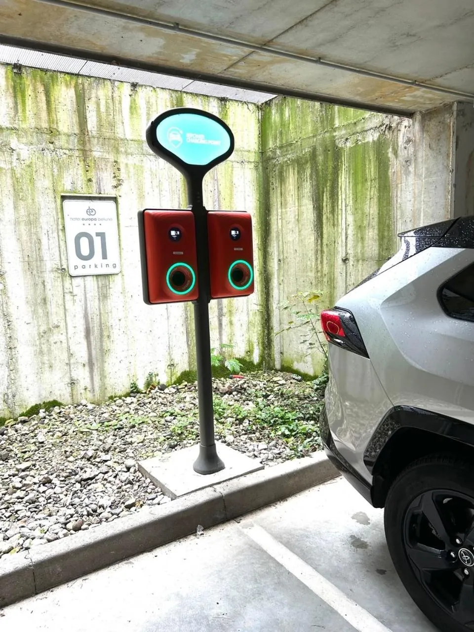 Parking in Hotel Europa Belluno