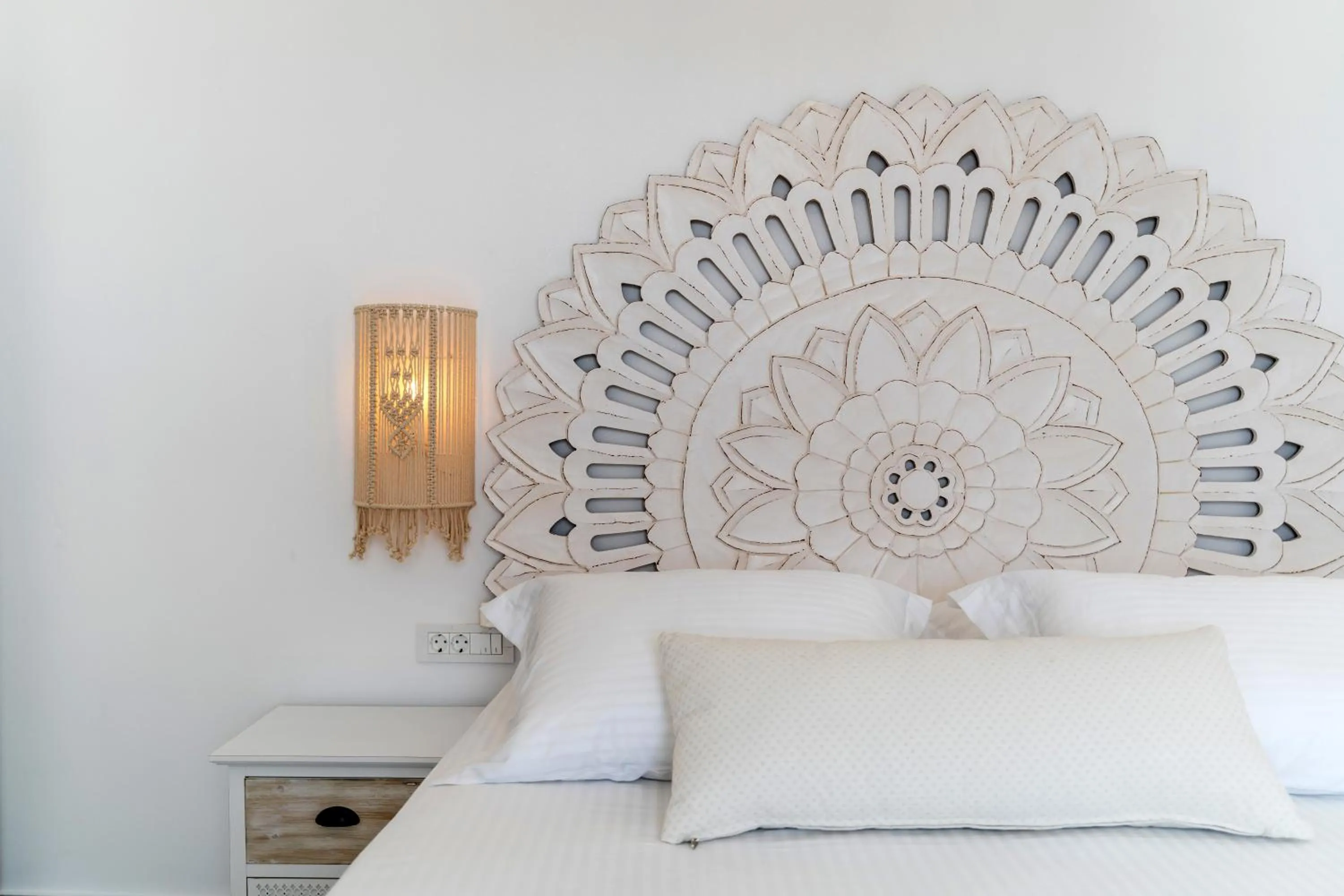 Bed in SantoRossa Luxury Villas