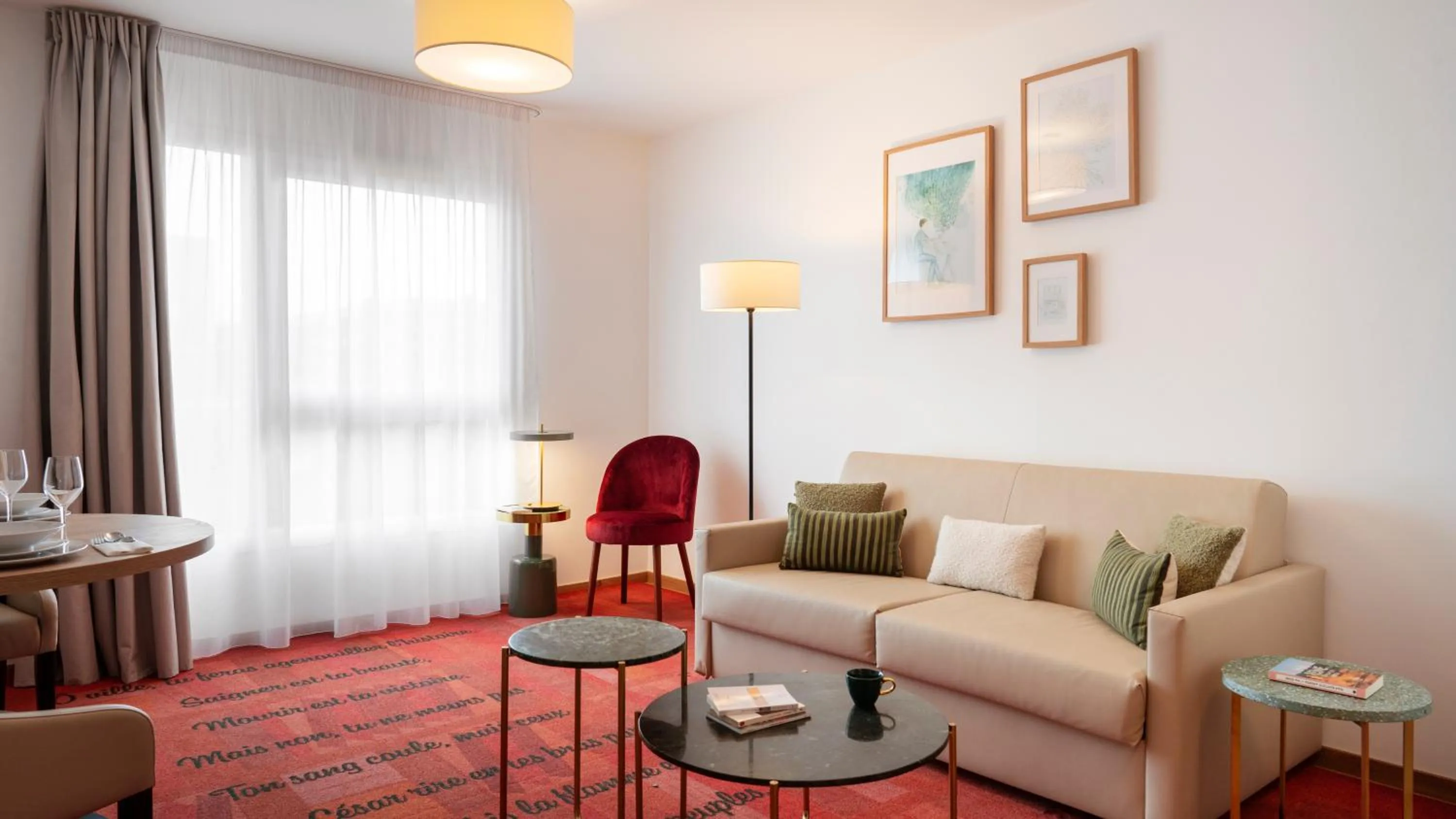 Living room in Residhome Quai d’Ivry