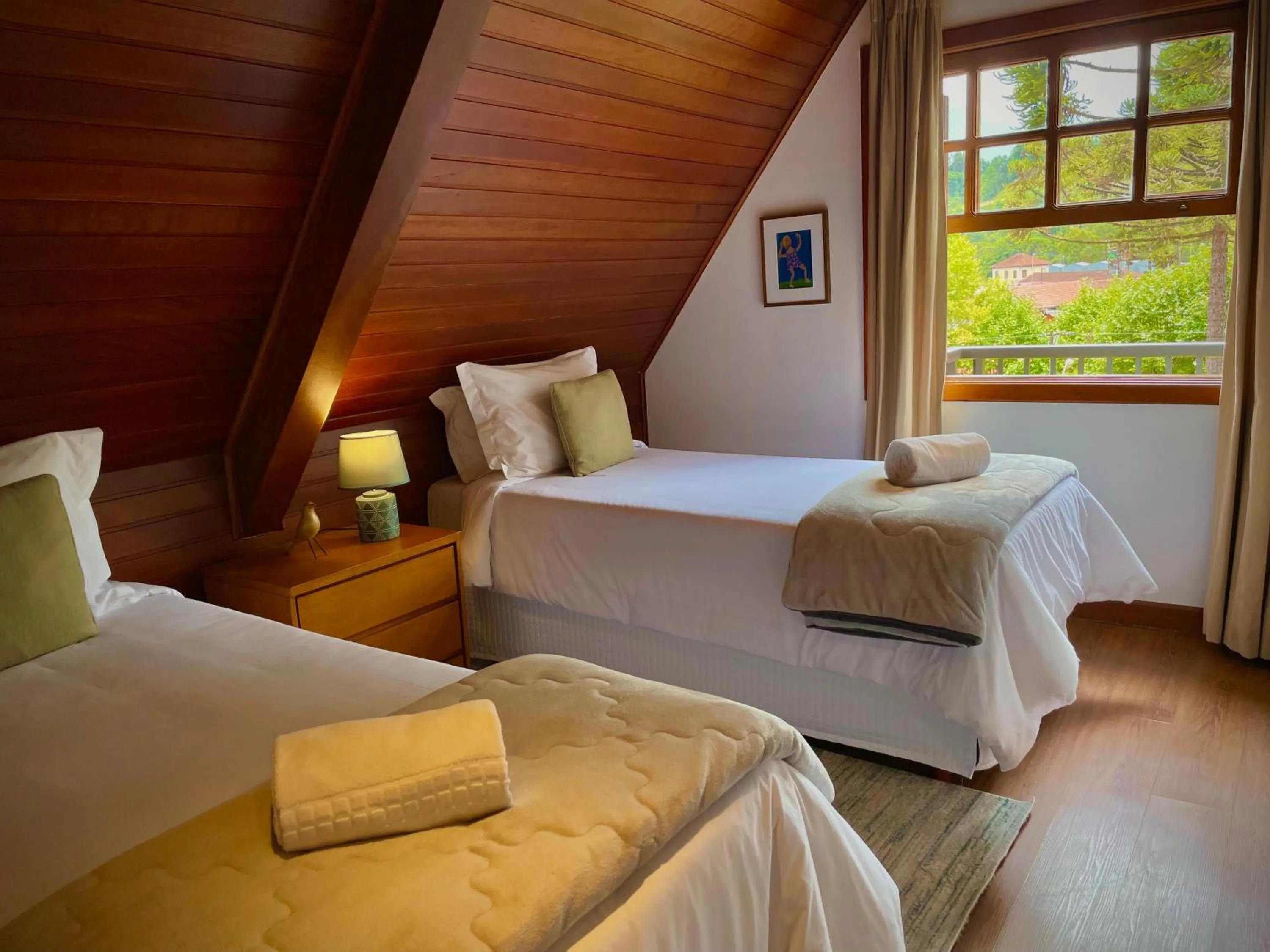 Bed in Casa Três Rios - Campos do Jordão