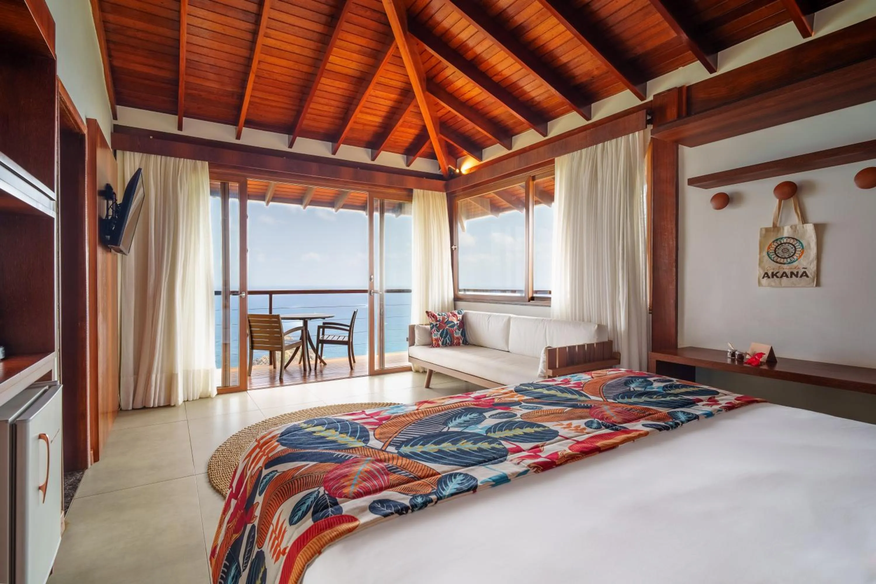 Natural landscape, Bed in Pousada Ecológica Akanã