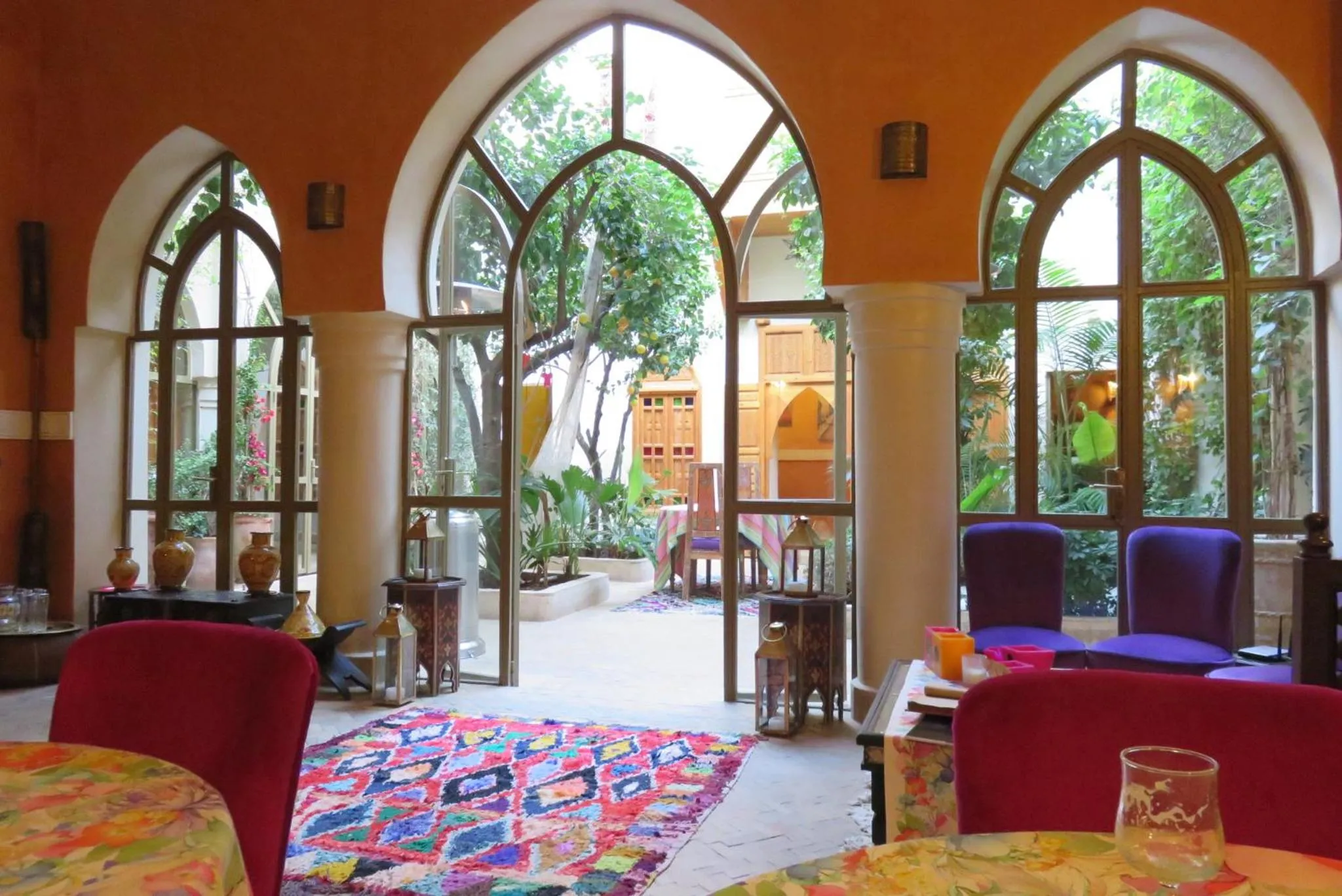 Living room in Riad Jnane d'Ô