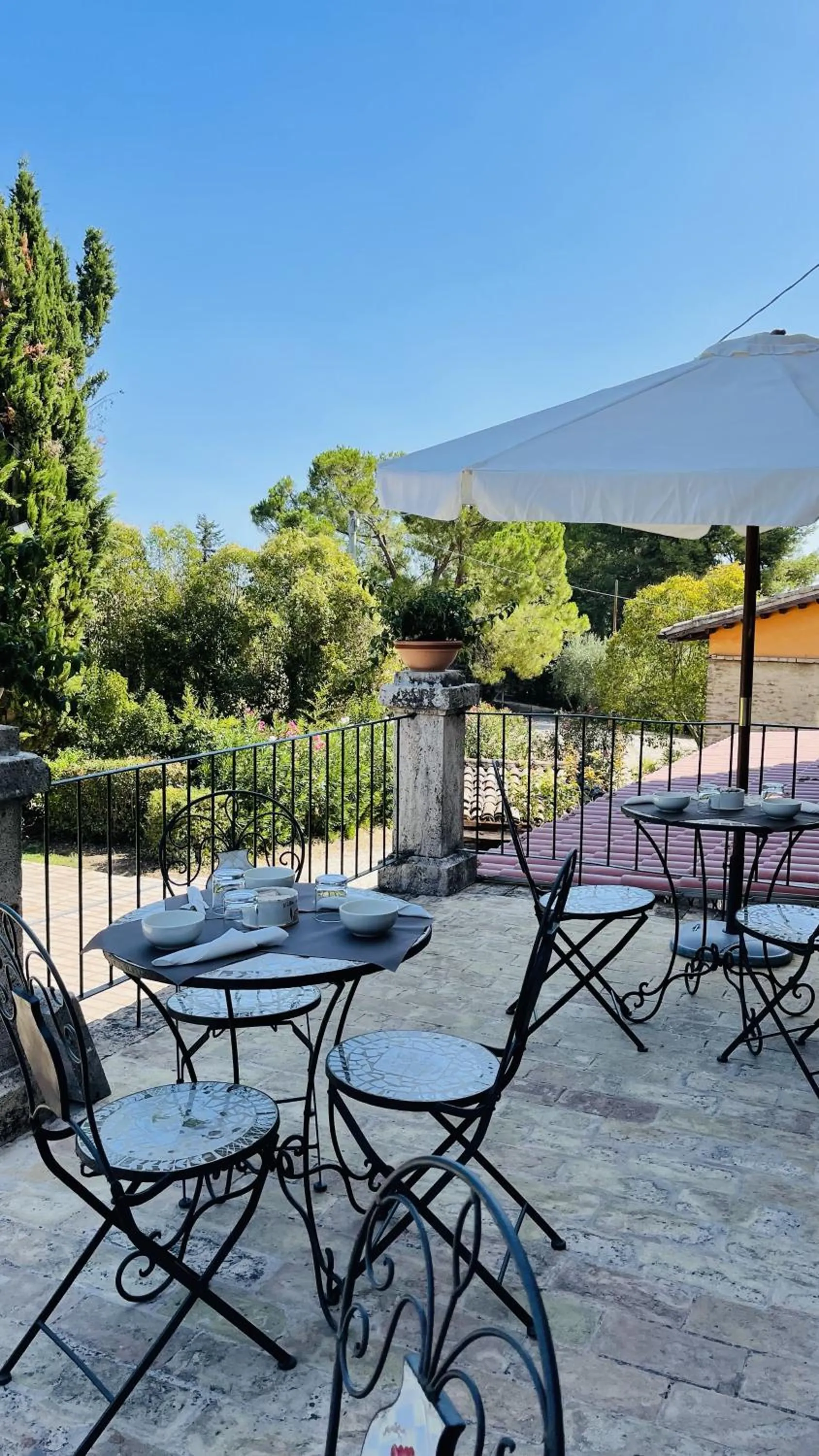 Balcony/Terrace in B&B Villa Dei Priori