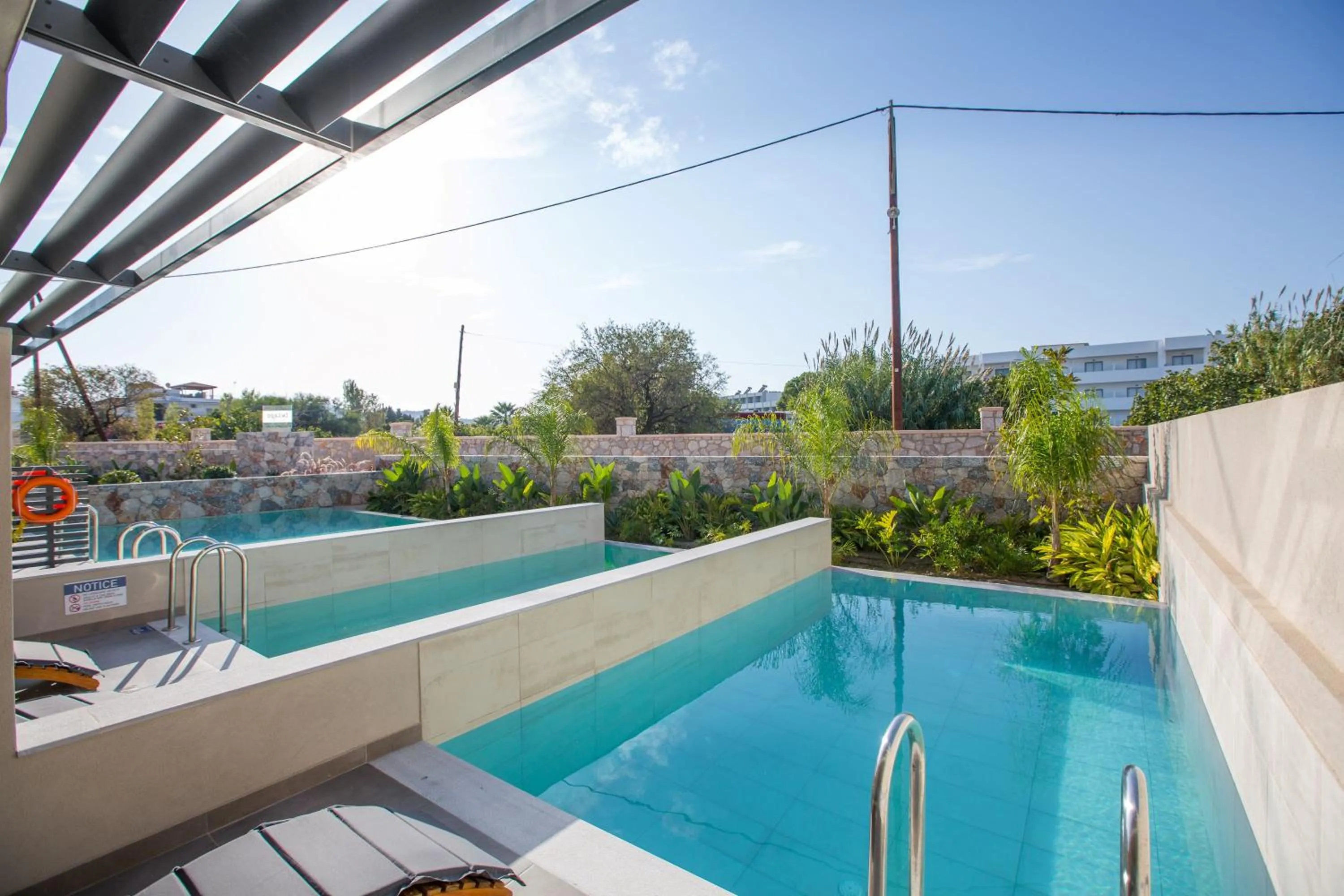 Pool view in DeLight Luxury Rooms