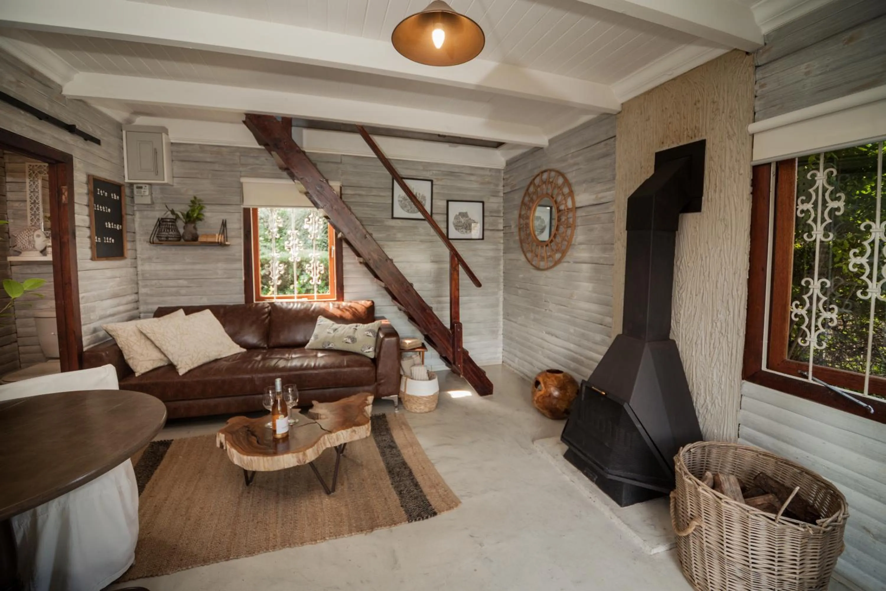 fireplace in Viewpoint Estate Accommodation