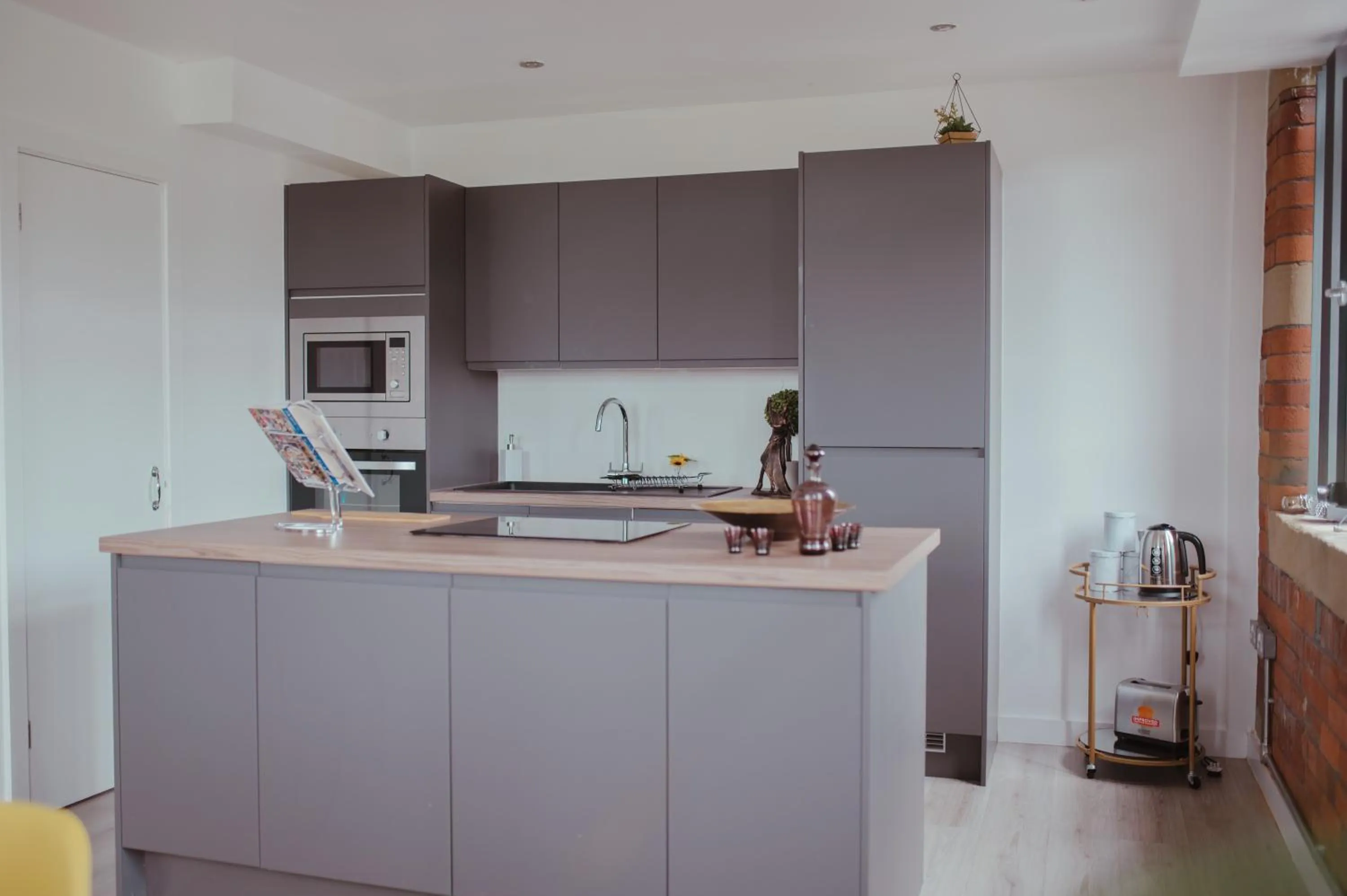 Kitchen or kitchenette in Bv Luxury Apartment Penthouse Conditioning House