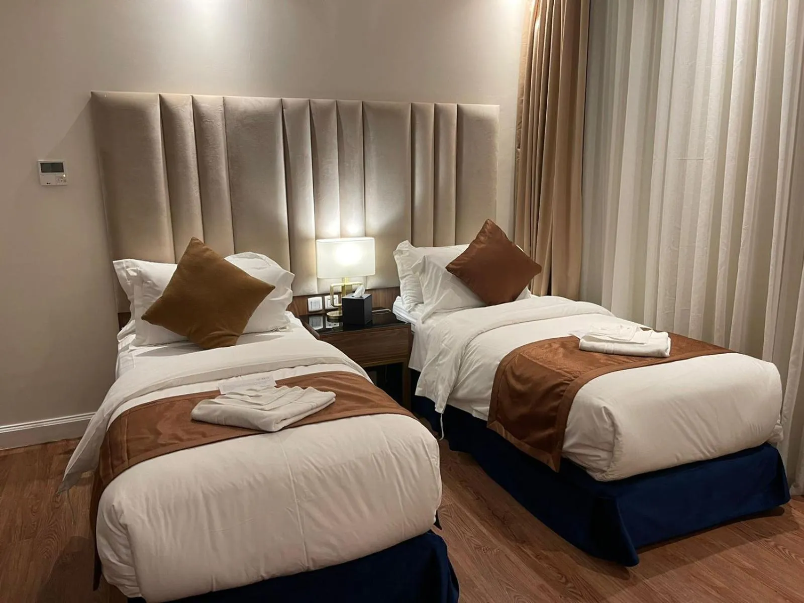 Bed in Smayah Residence Hotel - Riyadh Convention & Exhibition center