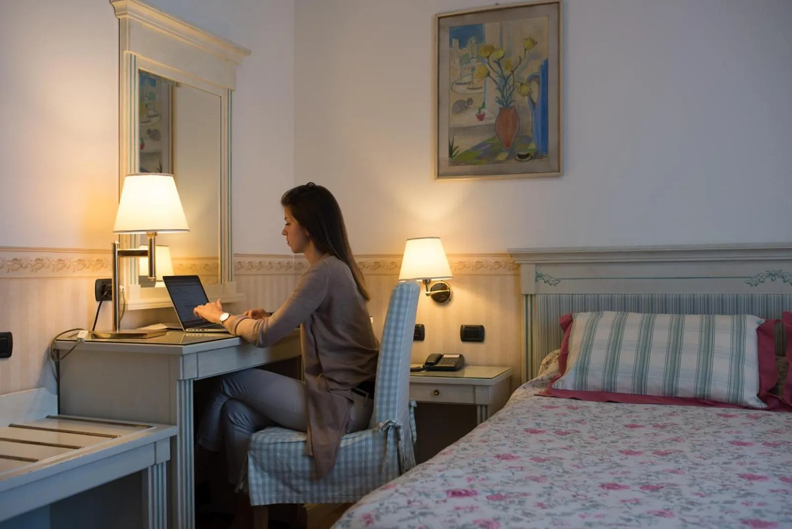 Coffee/tea facilities, Bed in Hotel Posta