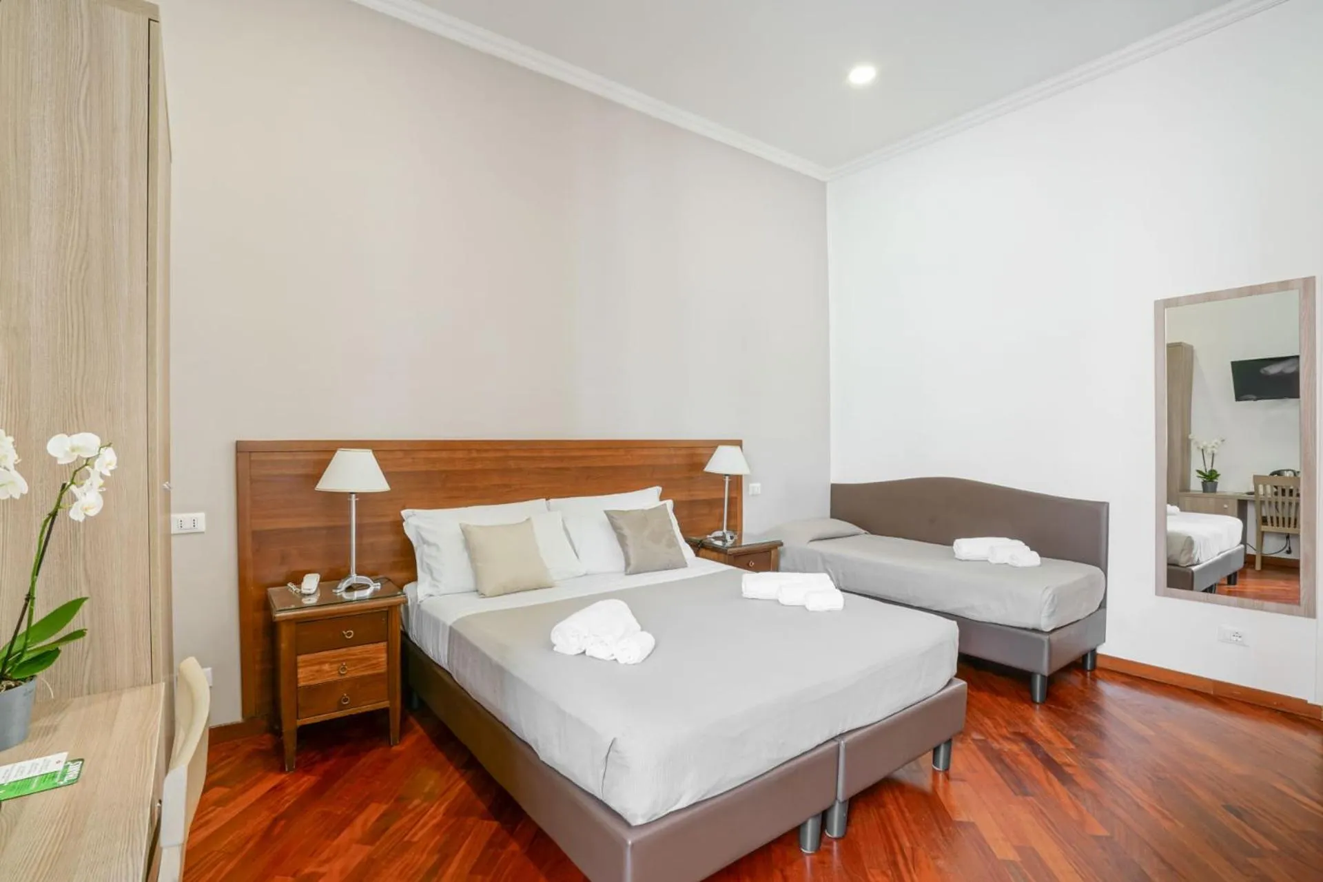 Bed in Hotel St. Moritz