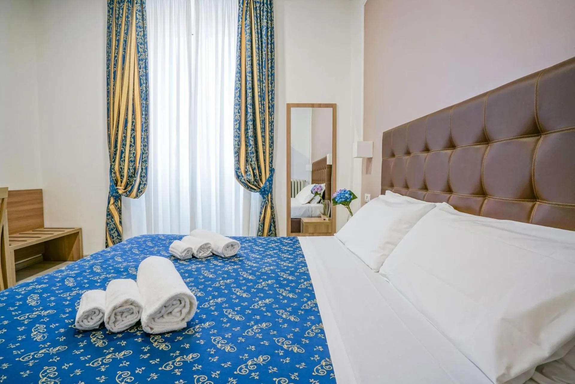 Bed in Hotel St. Moritz