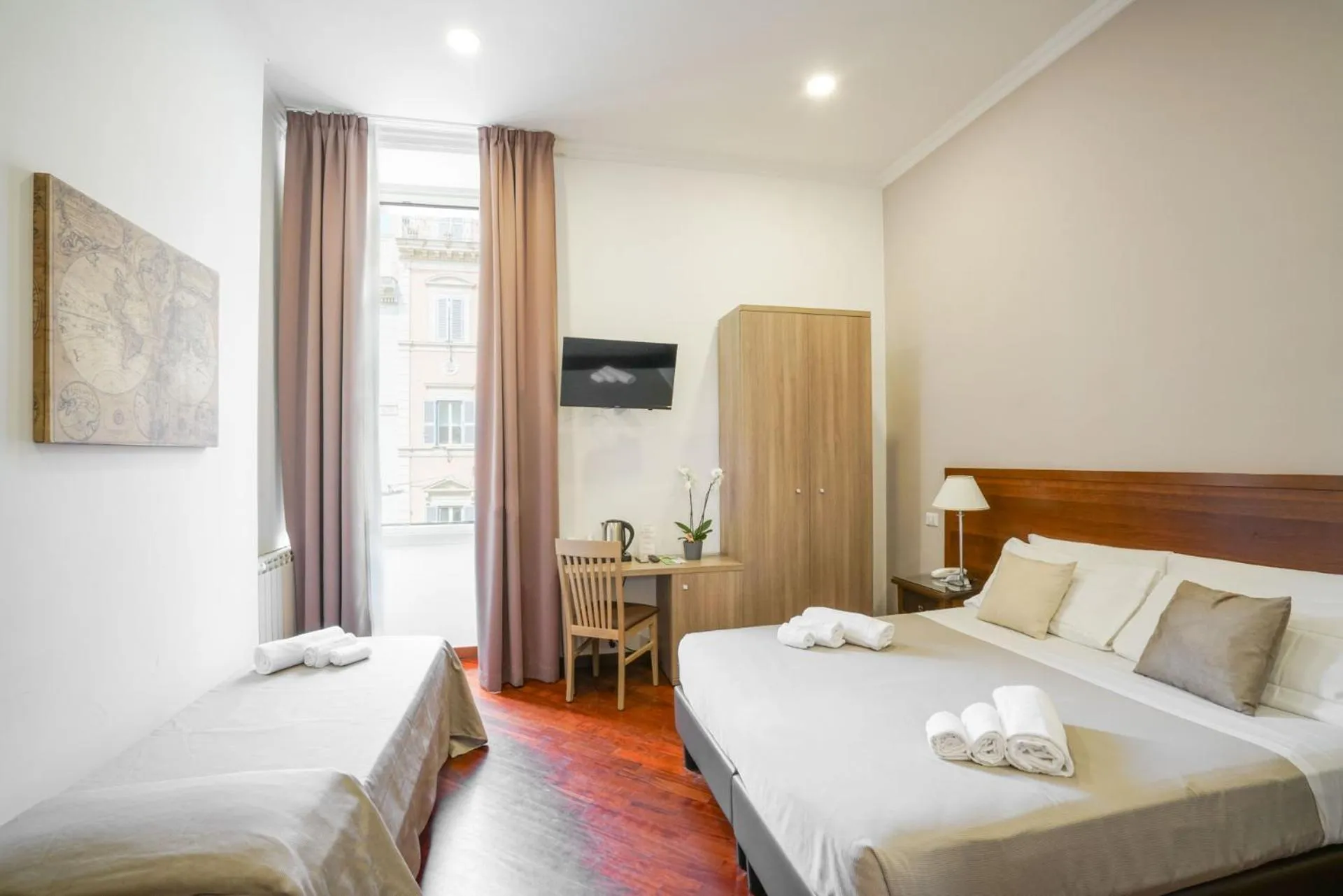 Bed in Hotel St. Moritz