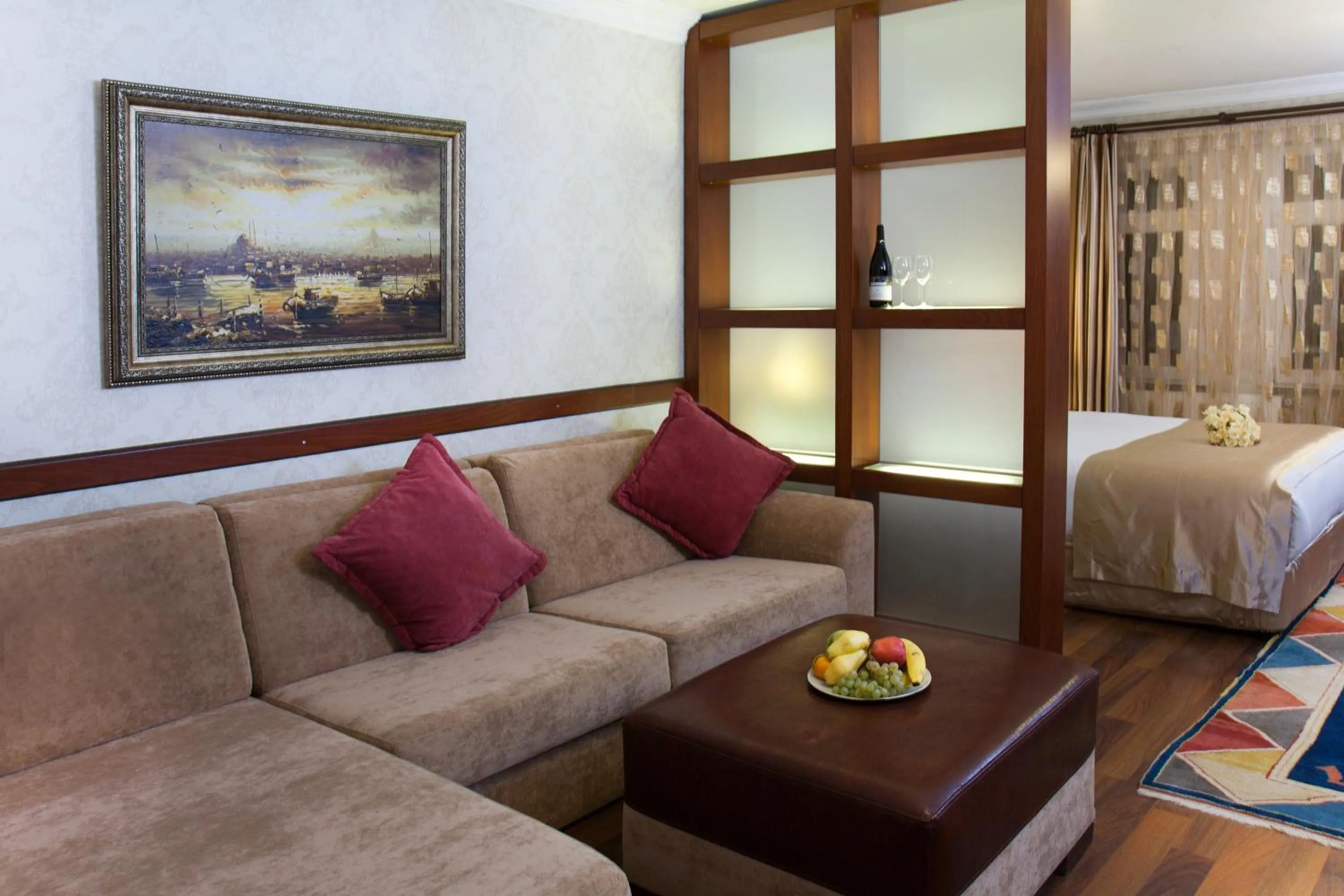Seating area in Sultanahmet Suites