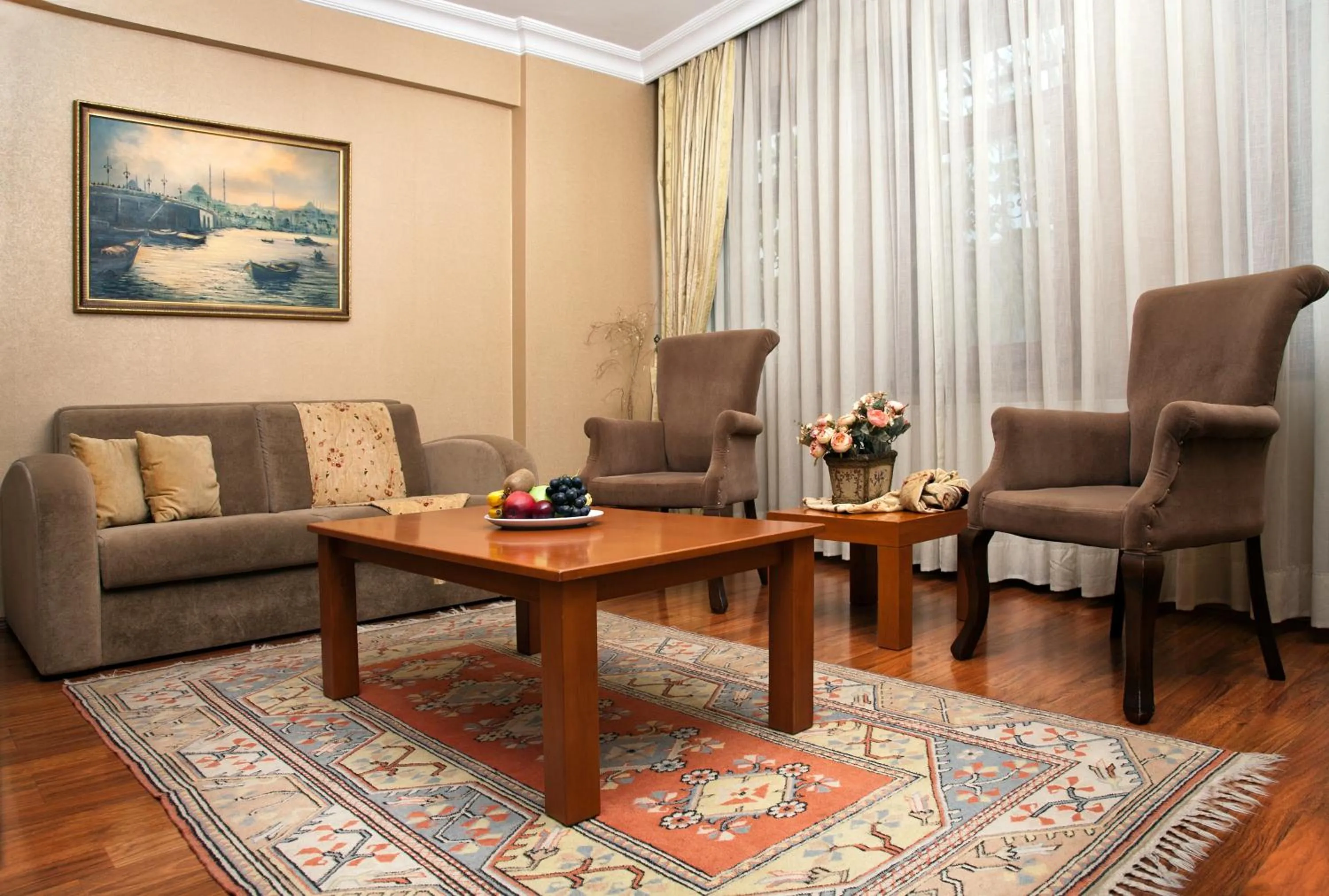Living room in Sultanahmet Suites