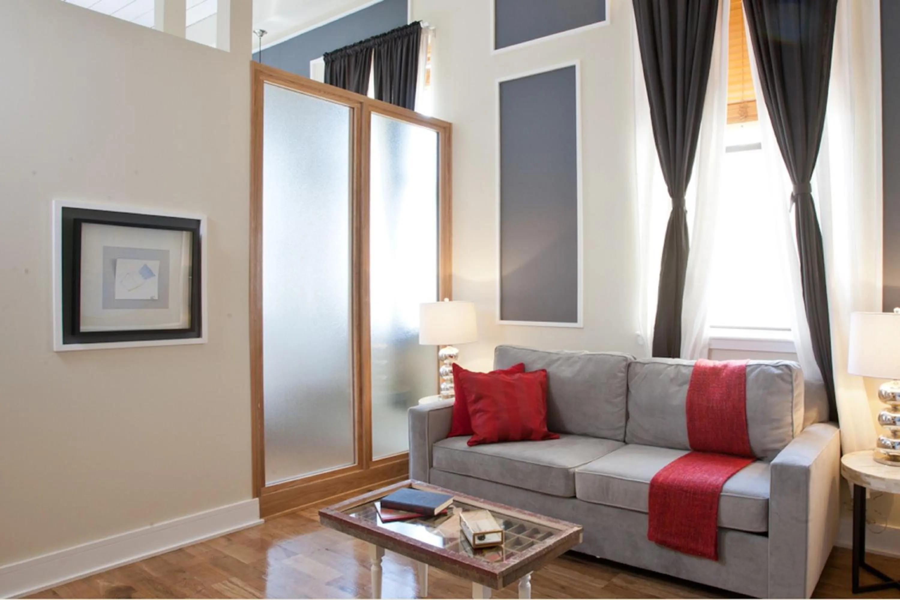 Seating area in Henry Norman Hotel