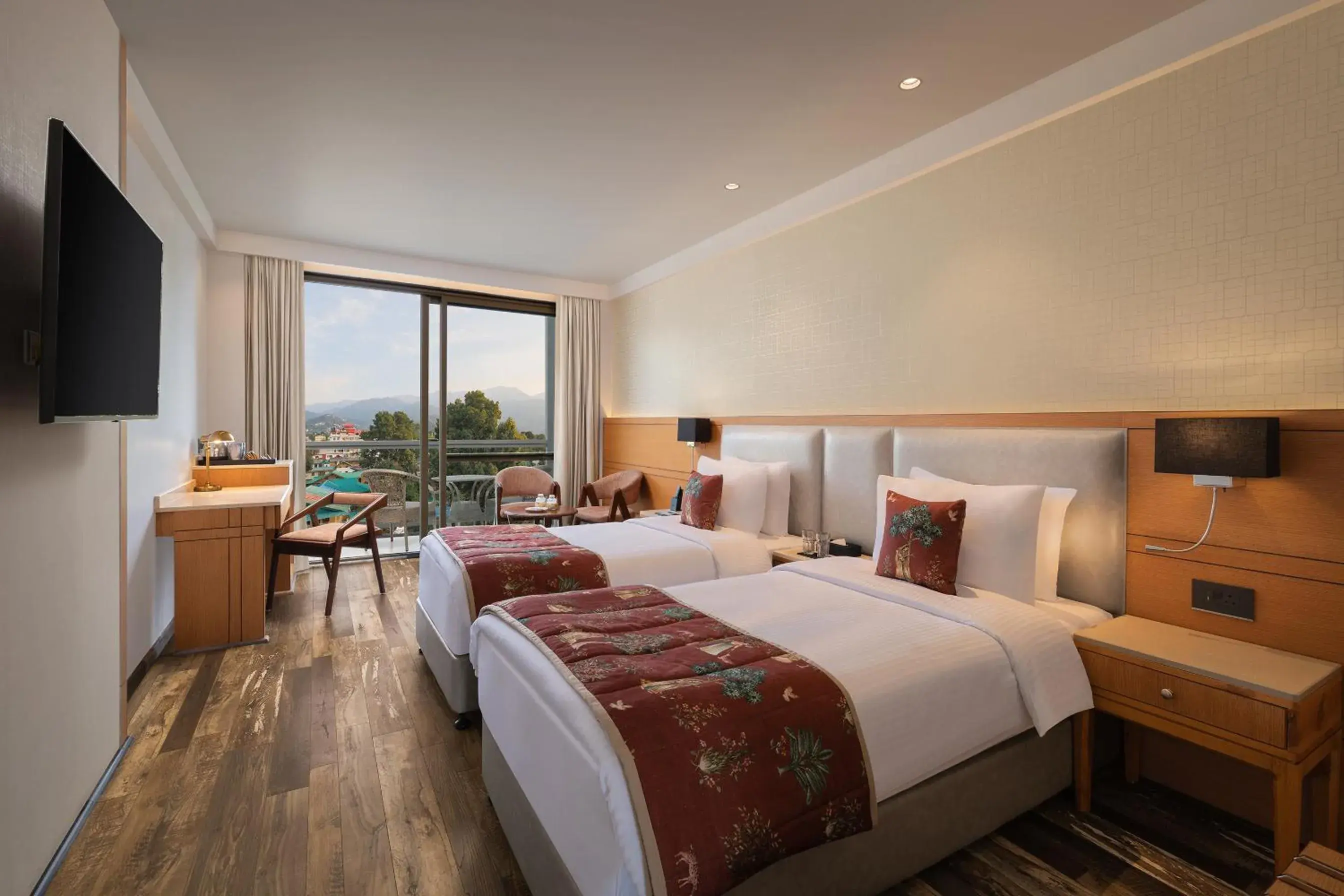 Double or Twin Room with Mountain View in INFINITEA CENTRIC DHARAMSHALA Double or Twin Room with Mountain View in INFINITEA CENTRIC DHARAMSHALA