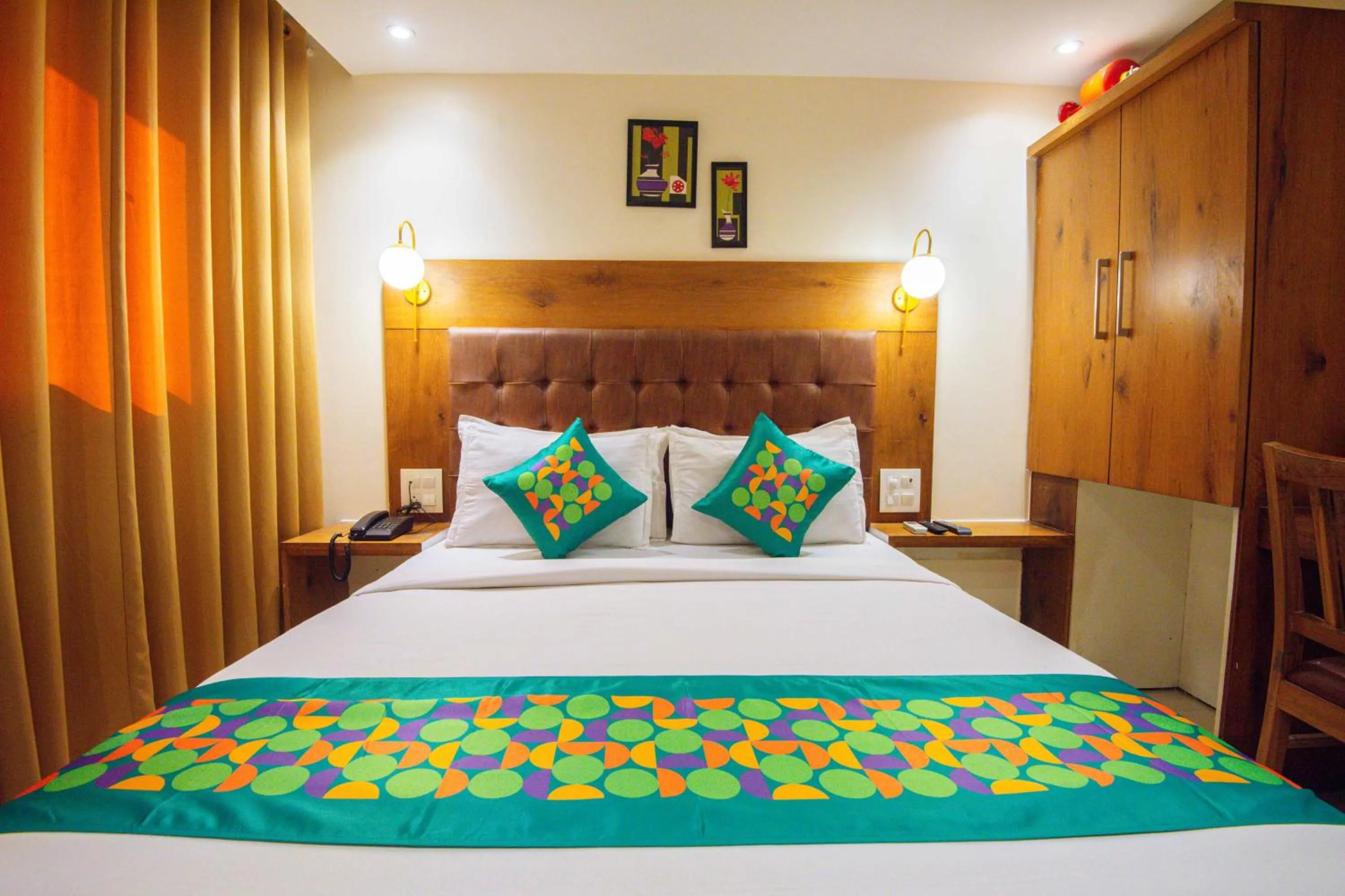 Bedroom, Bed in Treebo Anam International