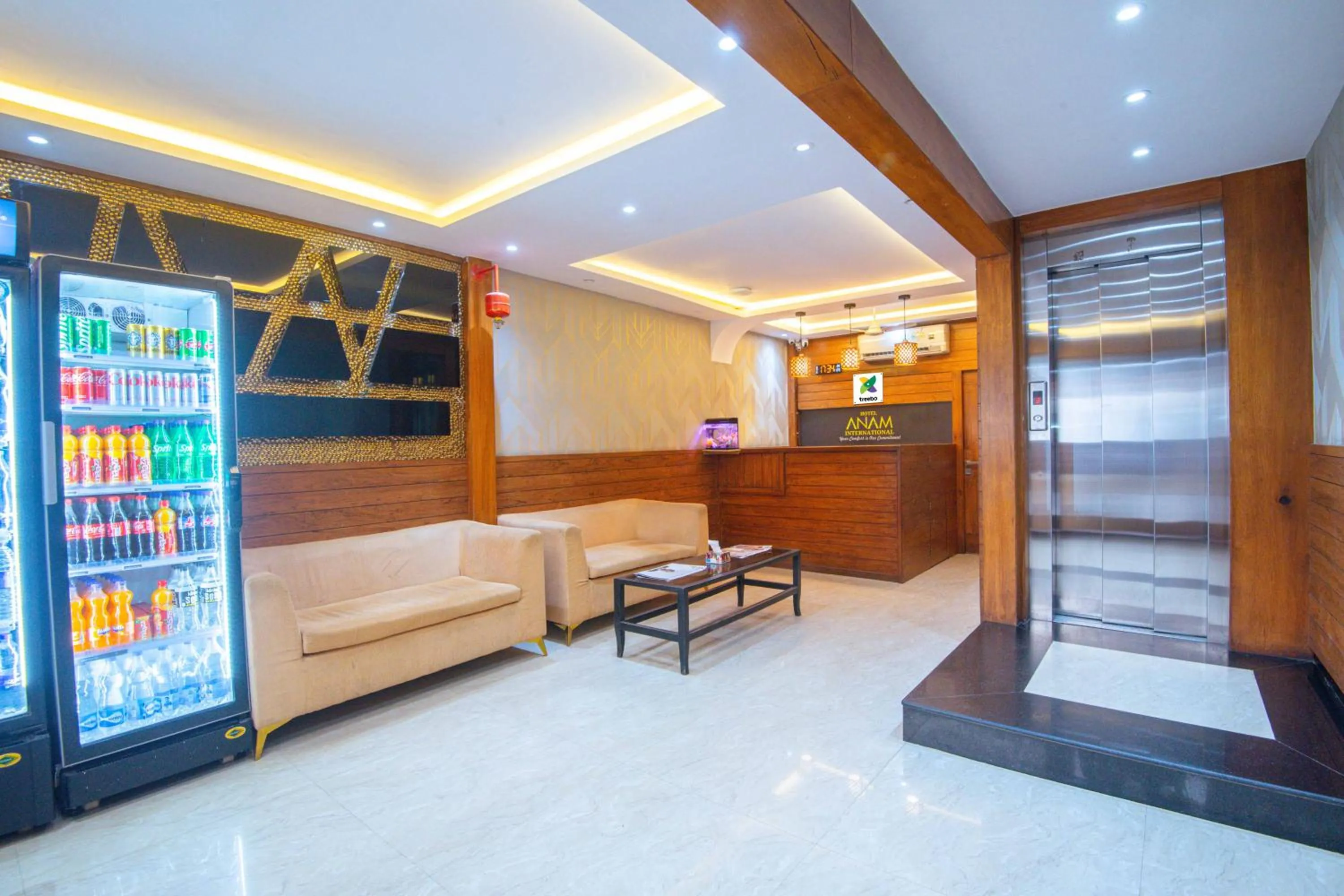 Seating area in Treebo Anam International