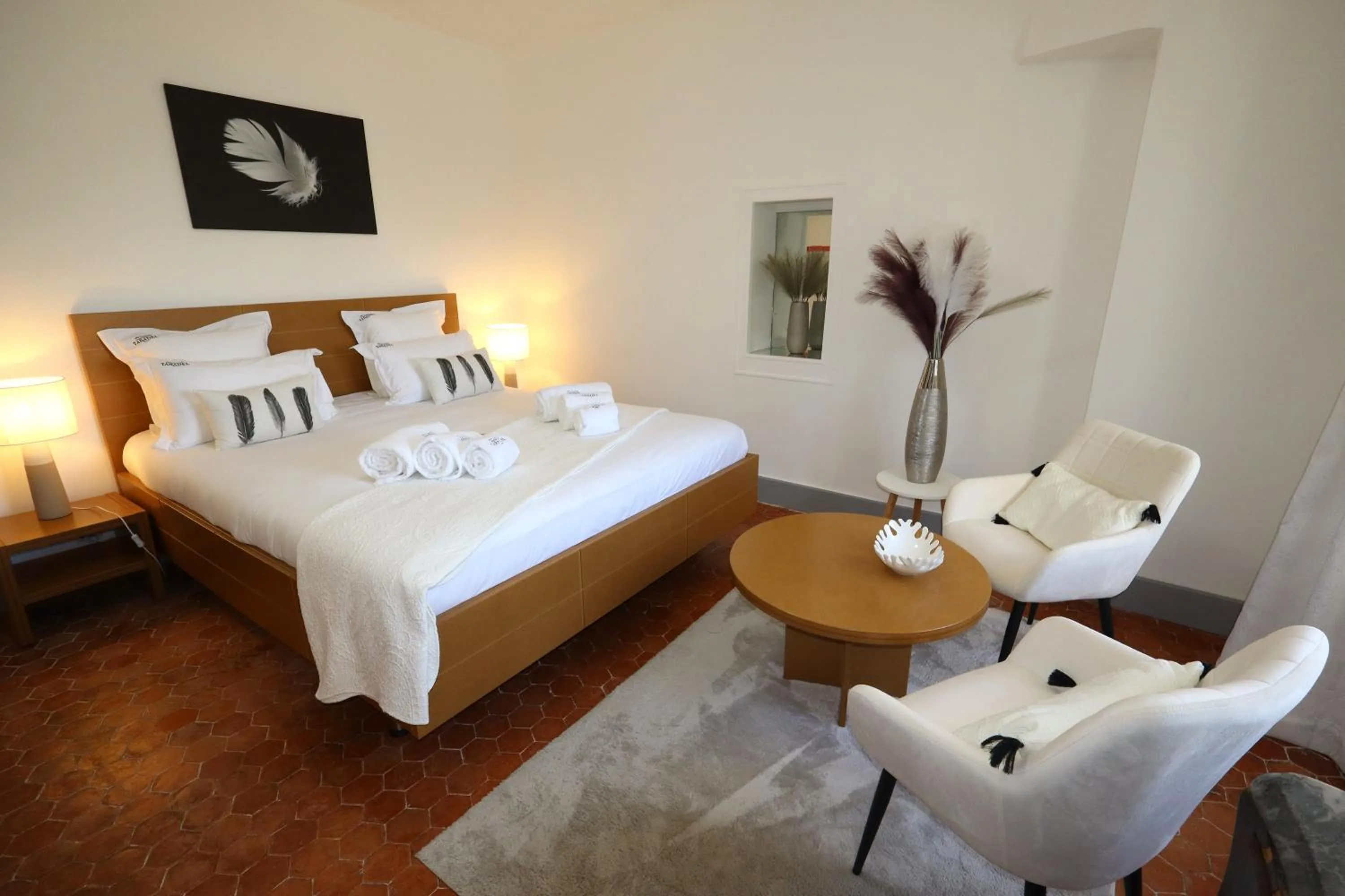 Bed in Château de Taradel