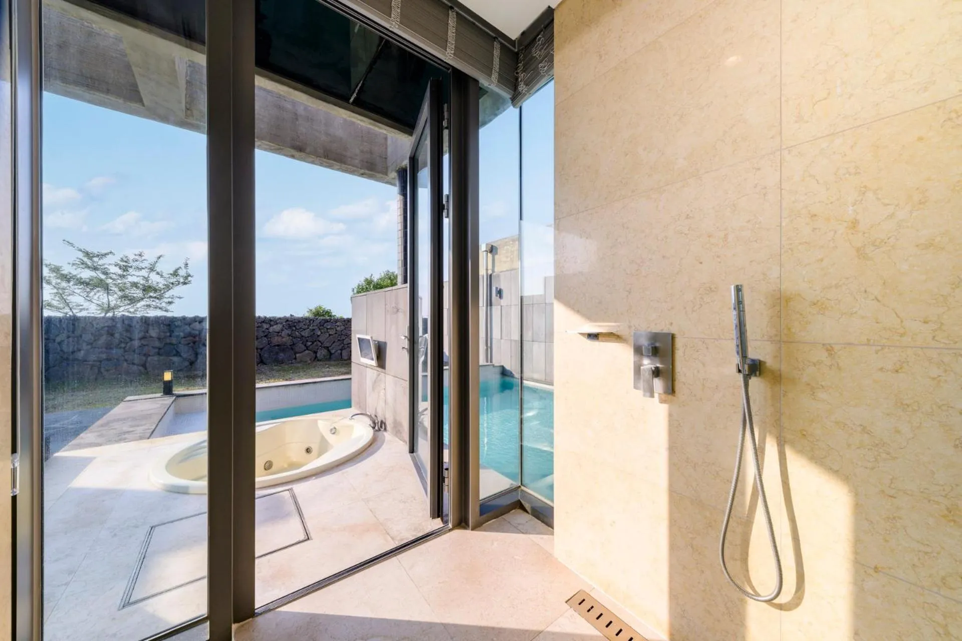 Pool view in STANFORD Hotel & Resort Jeju