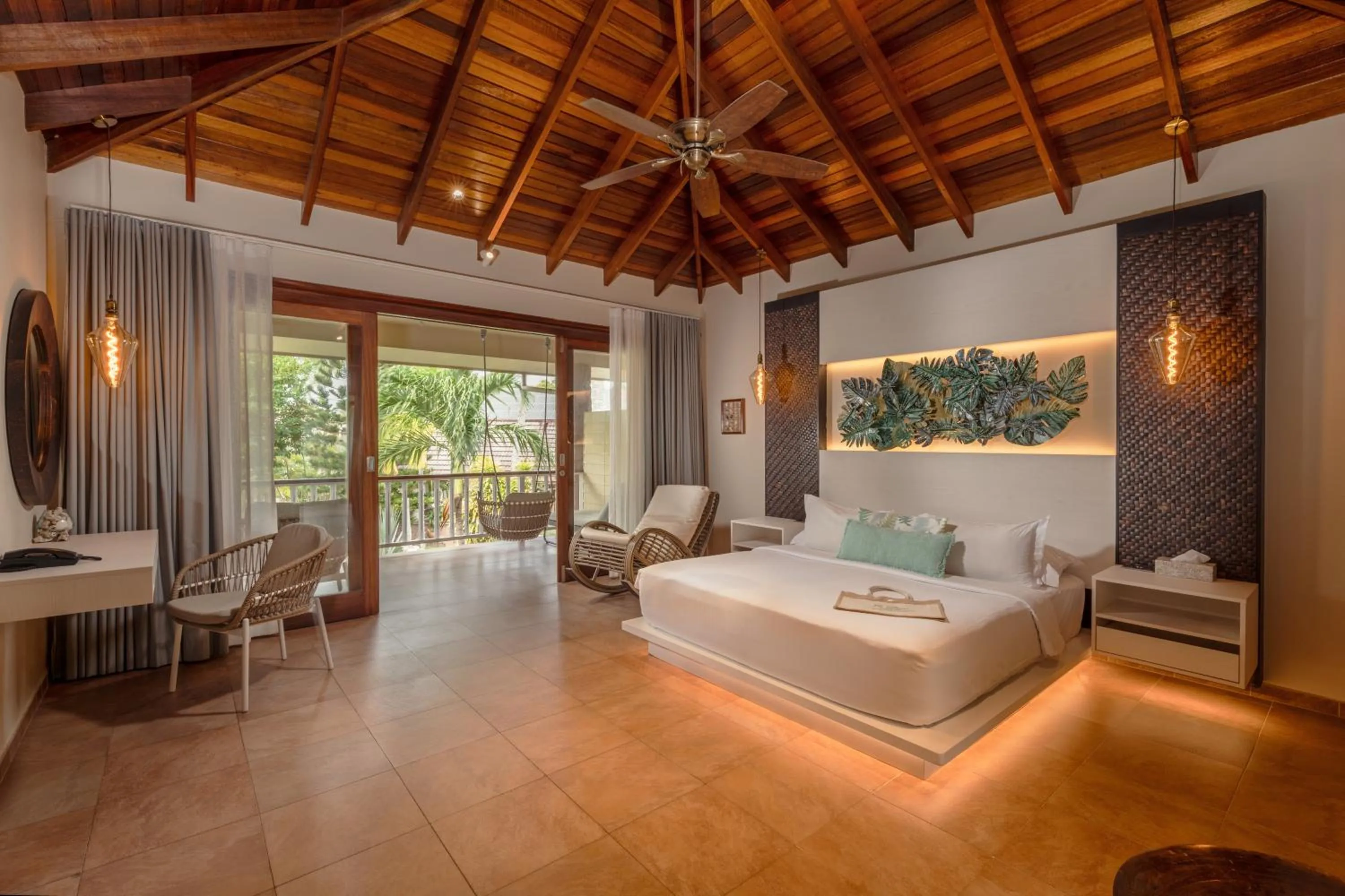 Bed in Hotel Le Duc de Praslin