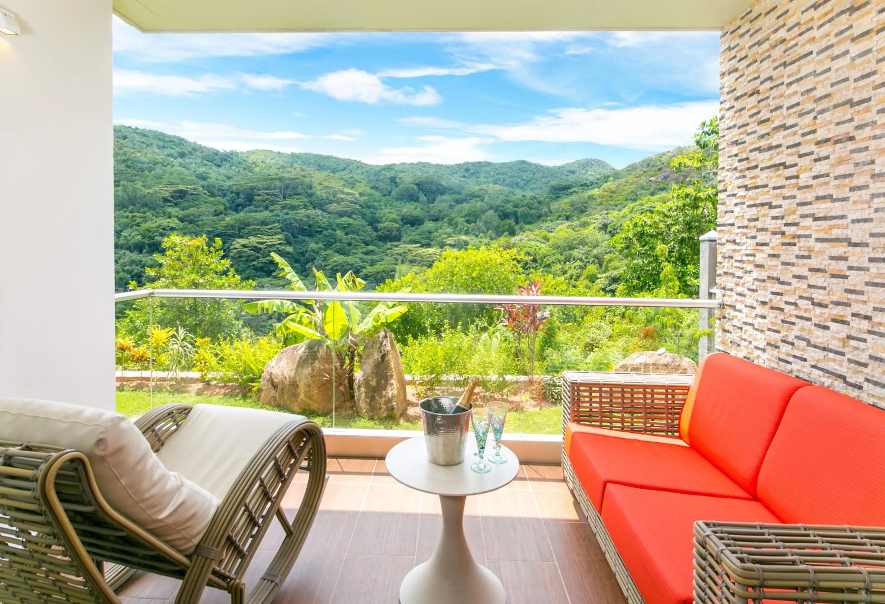 Balcony/Terrace in Hotel Le Duc de Praslin