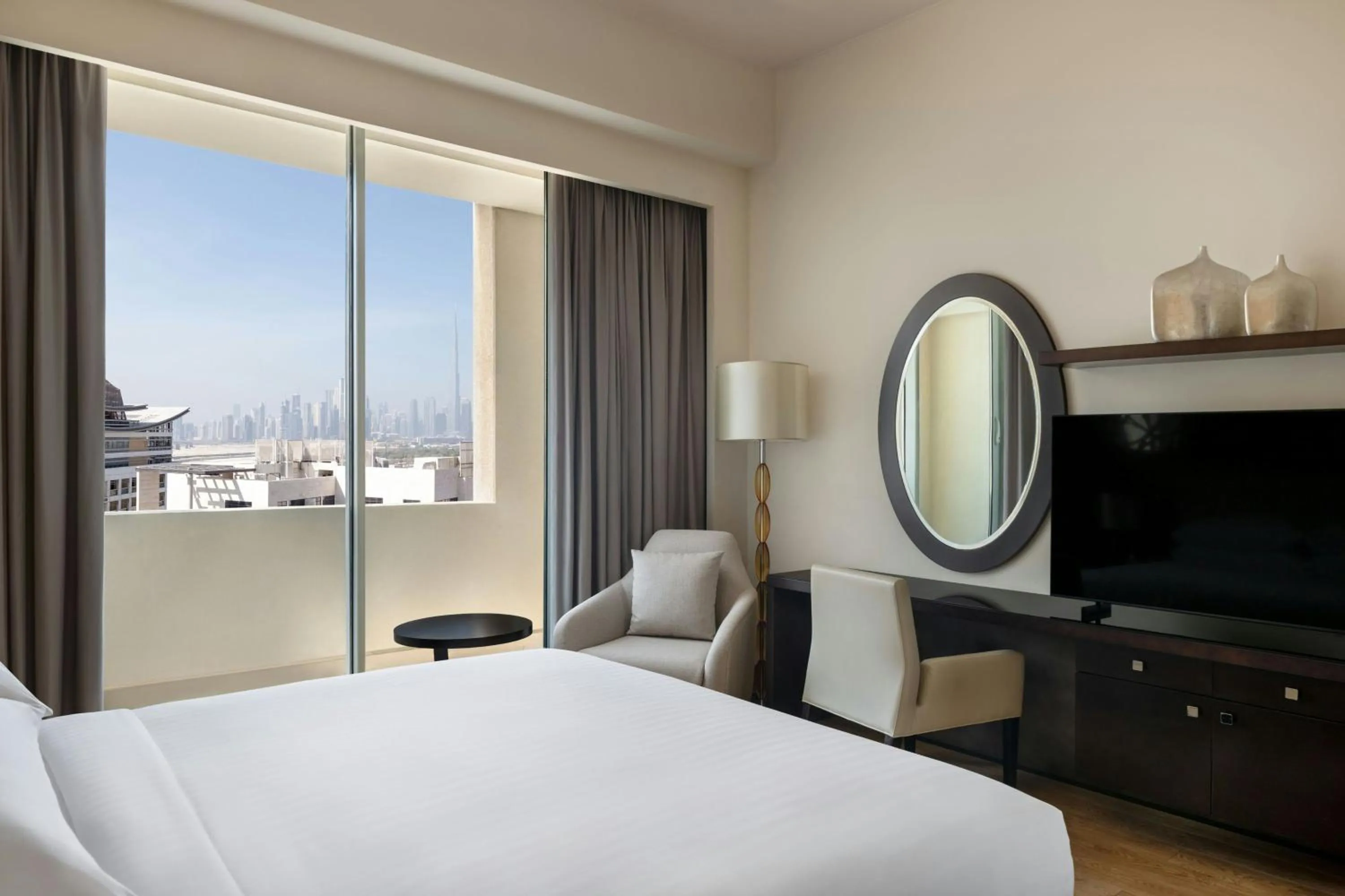 Bedroom, Bed in Marriott Executive Apartments Al Jaddaf, Dubai