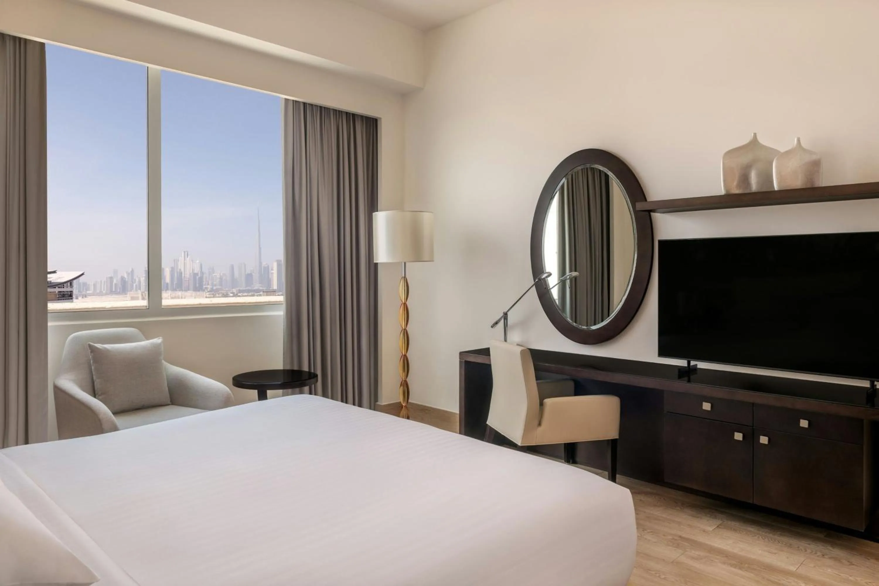 Bedroom, Bed in Marriott Executive Apartments Al Jaddaf, Dubai