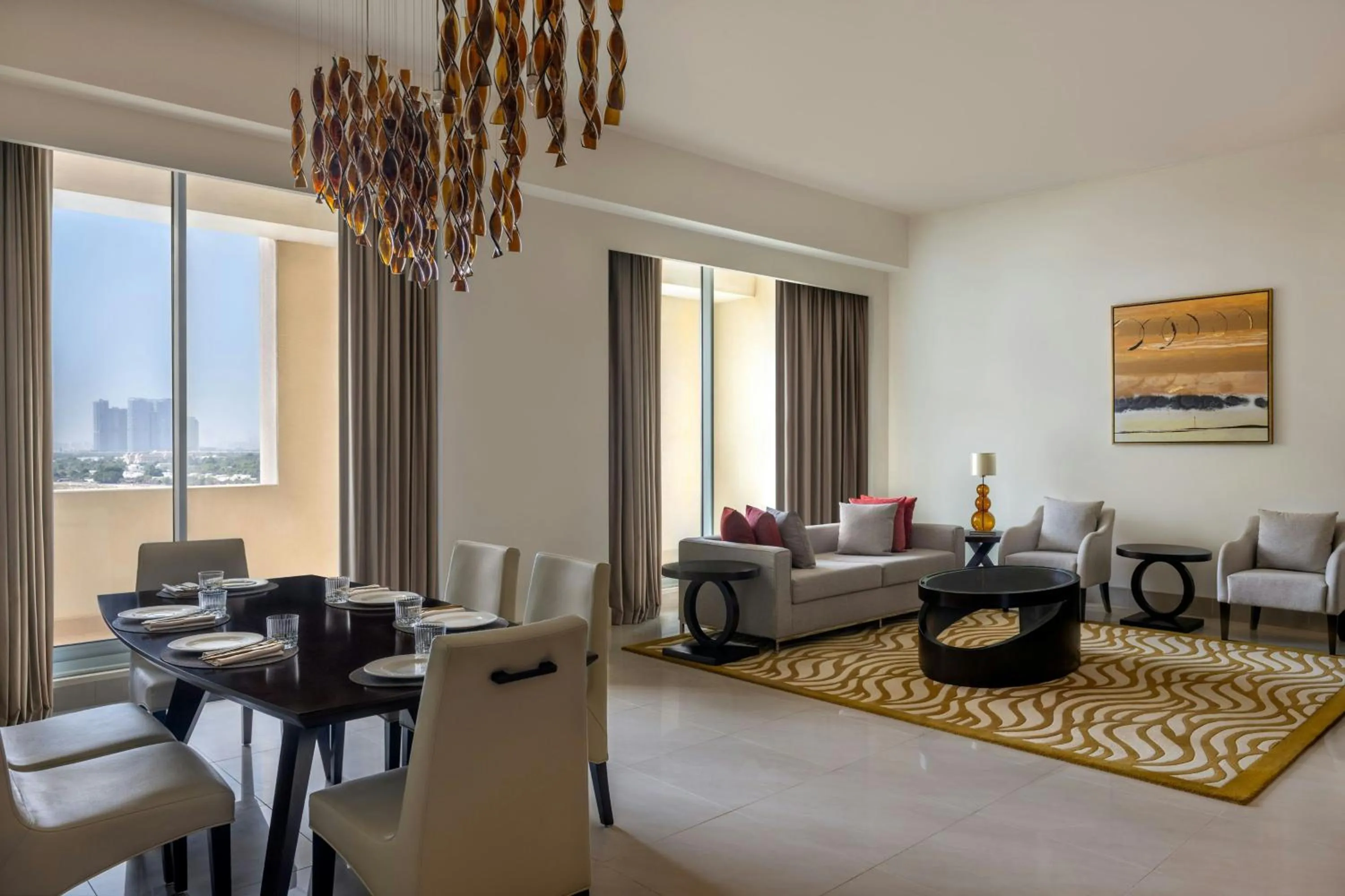 Lounge or bar in Marriott Executive Apartments Al Jaddaf, Dubai
