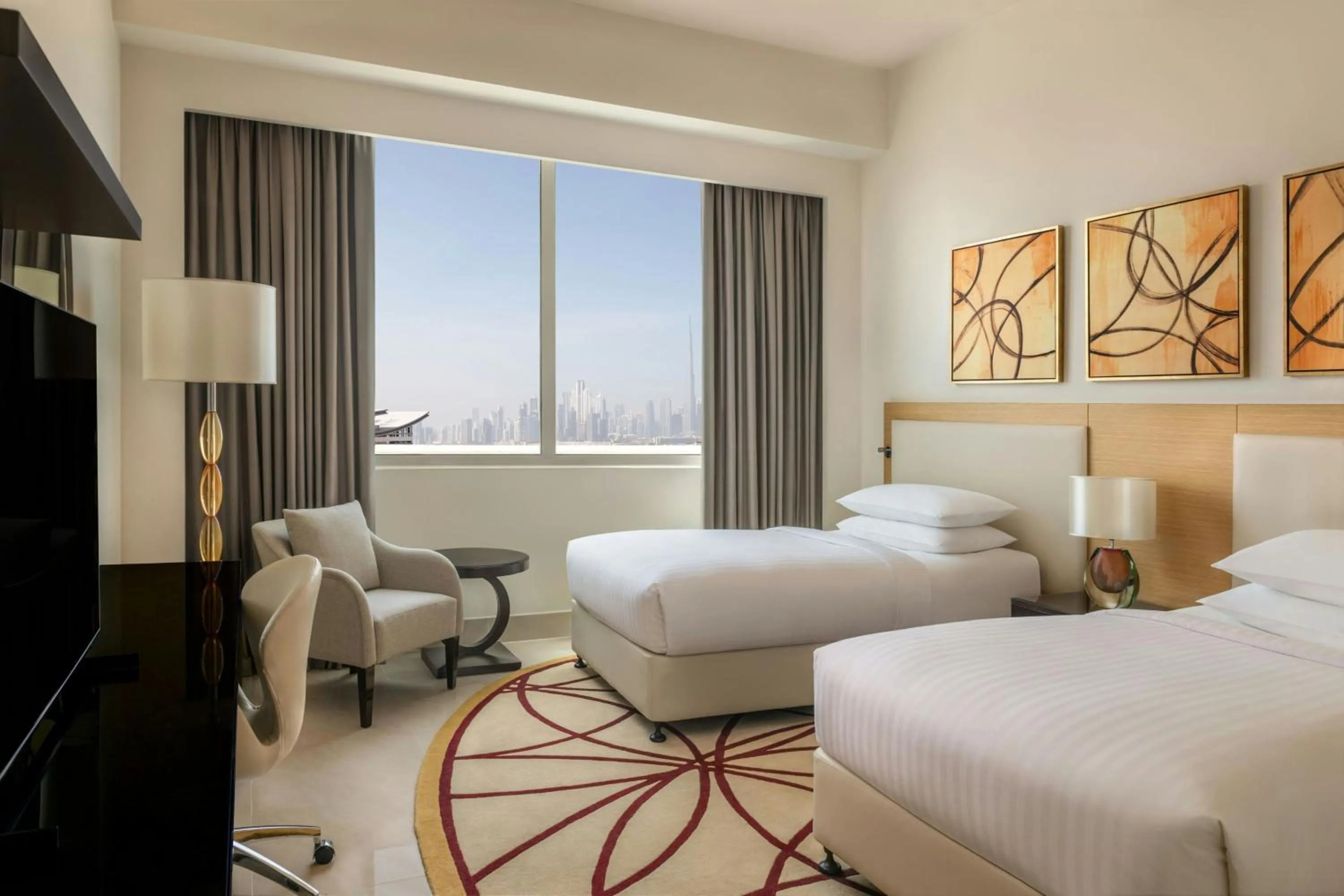 Bedroom, Bed in Marriott Executive Apartments Al Jaddaf, Dubai