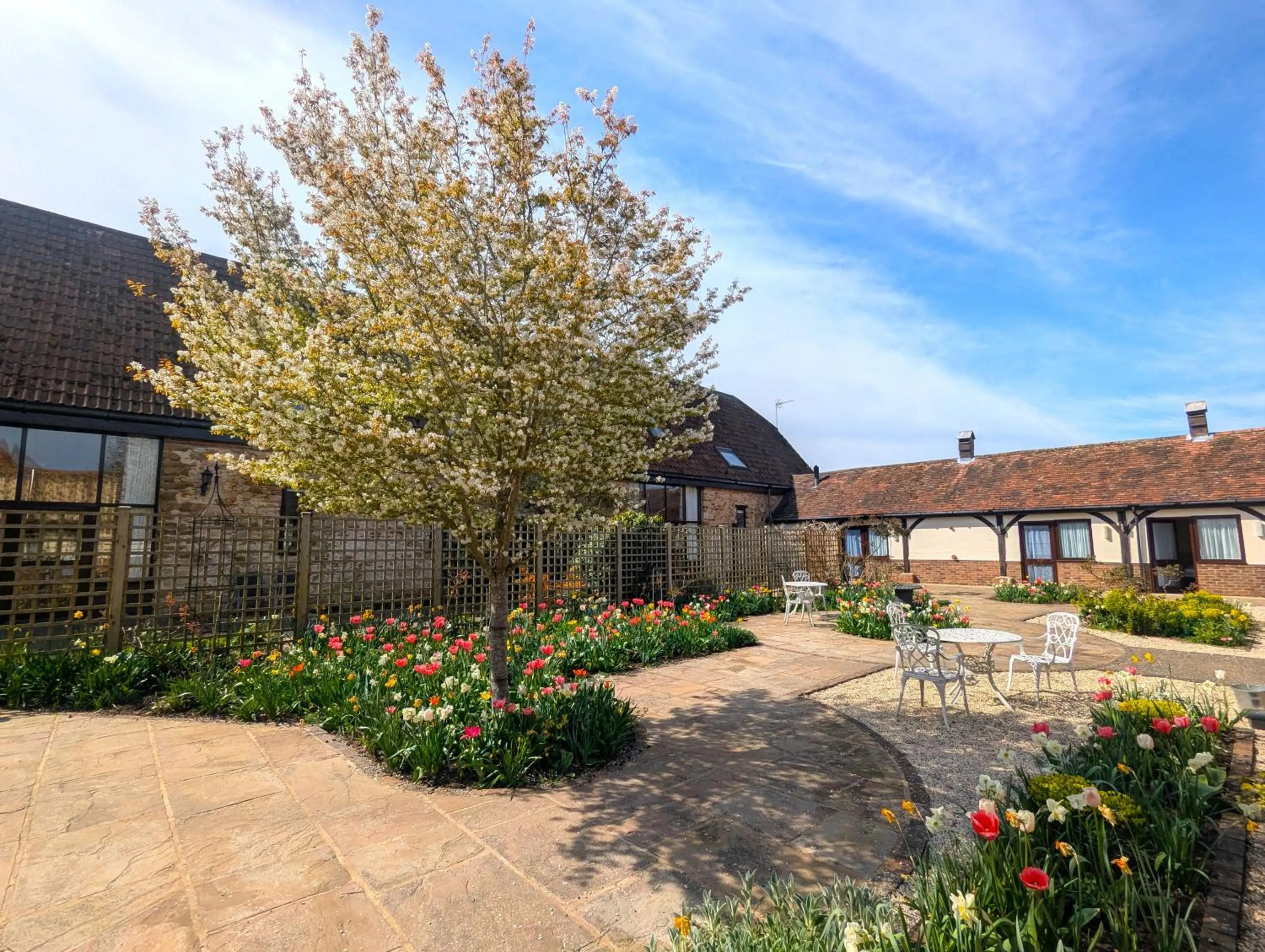Patio in Kingfisher Barn