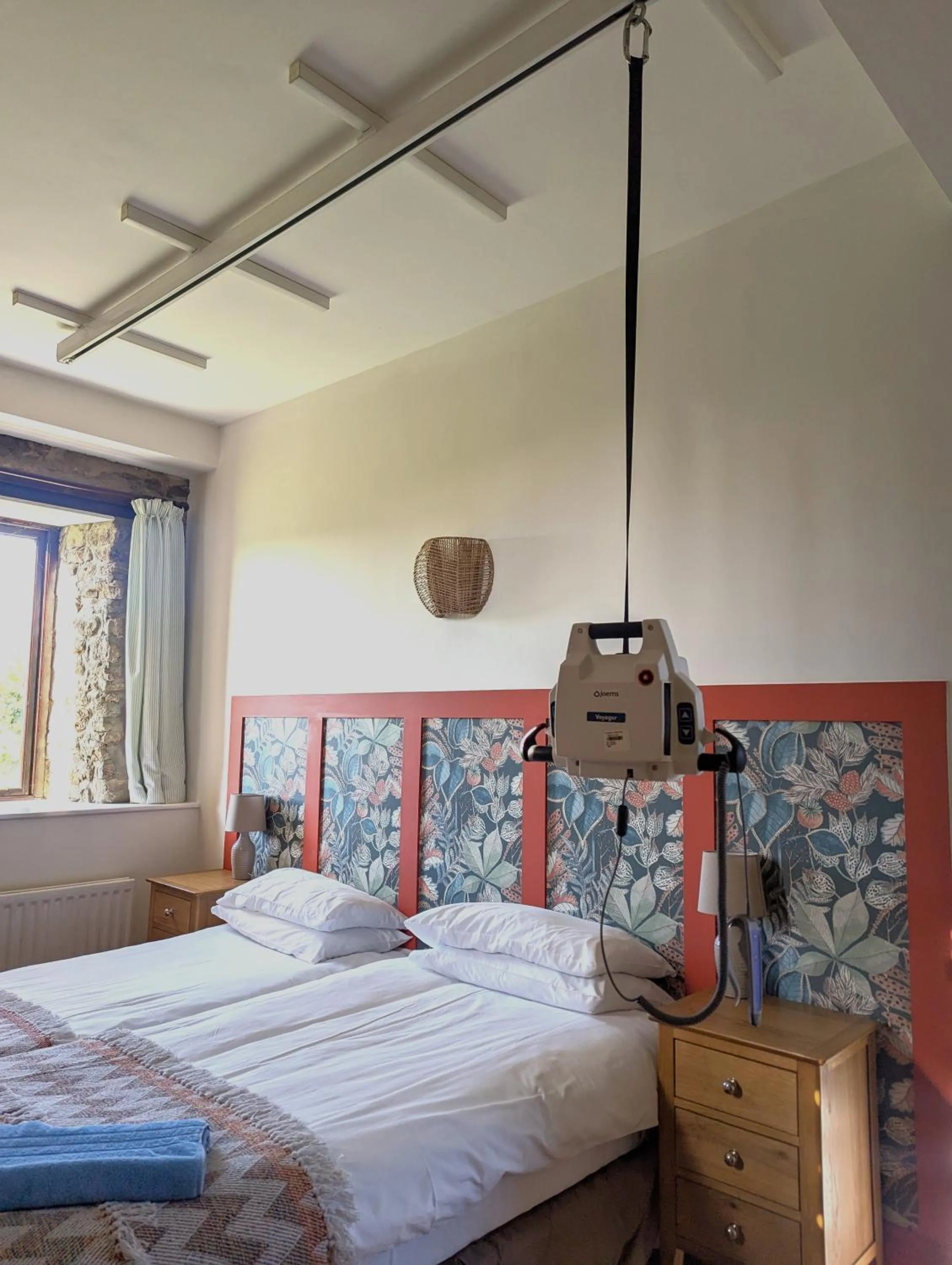 Bed in Kingfisher Barn