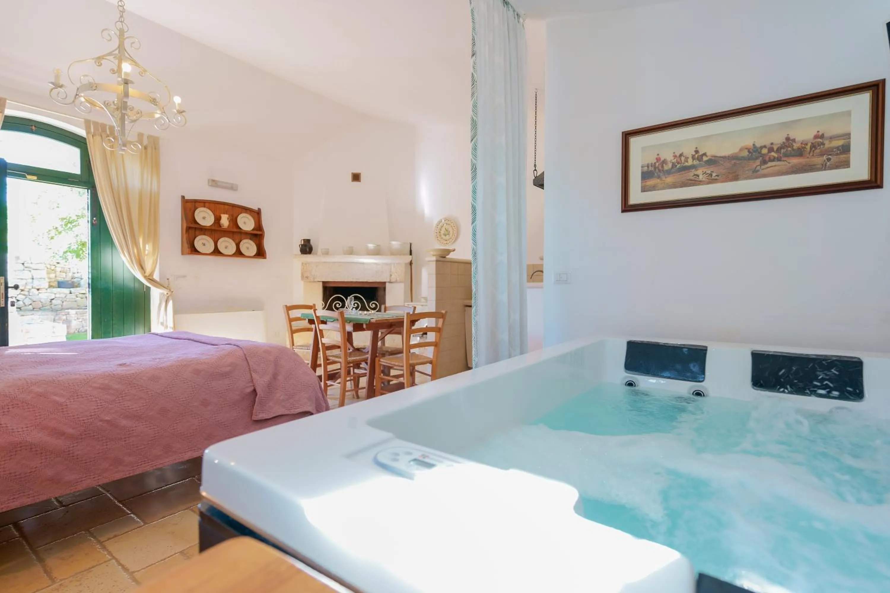 Bed in Masseria Rosa Trulli Relais