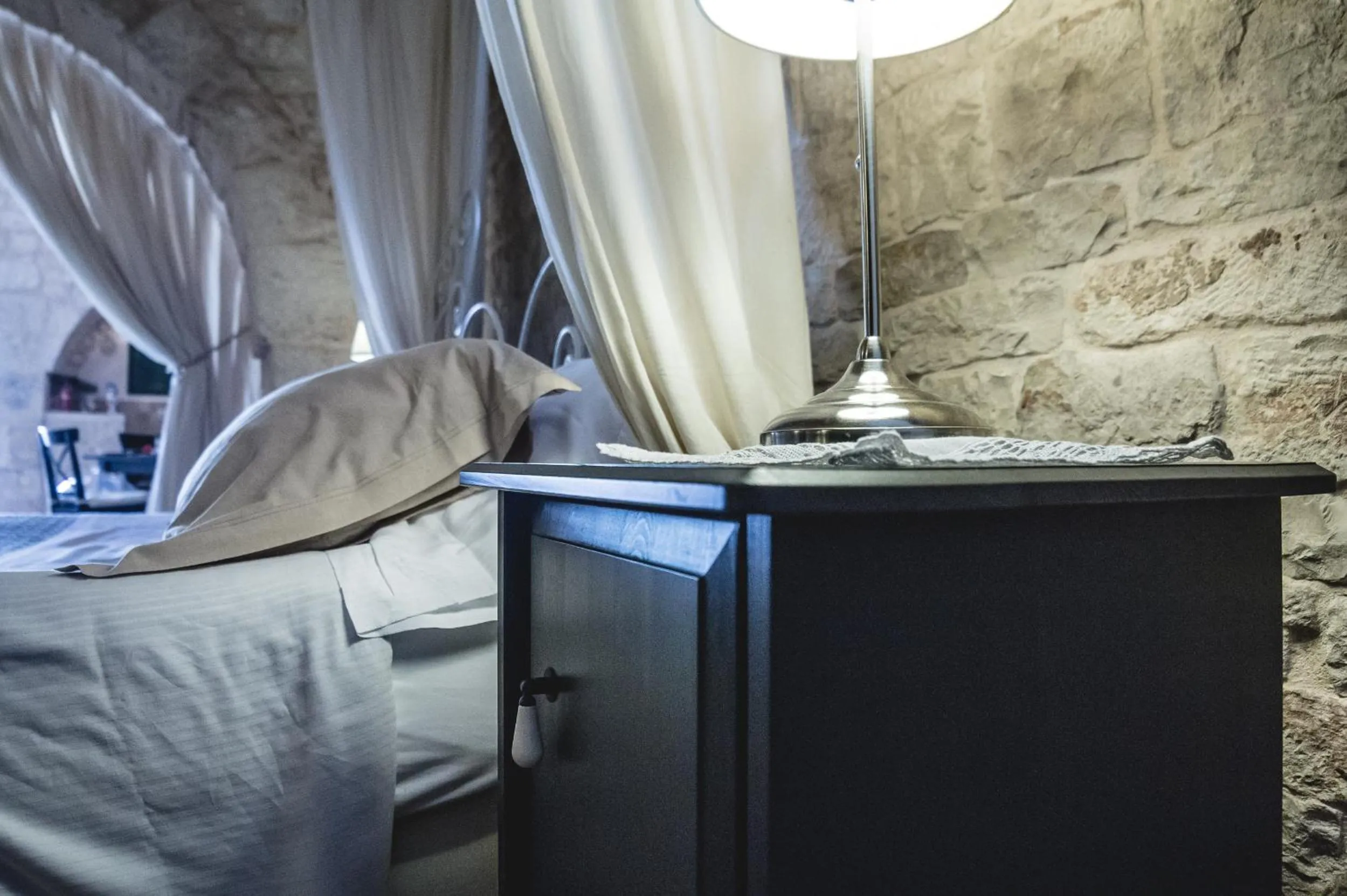 Bed in Masseria Rosa Trulli Relais