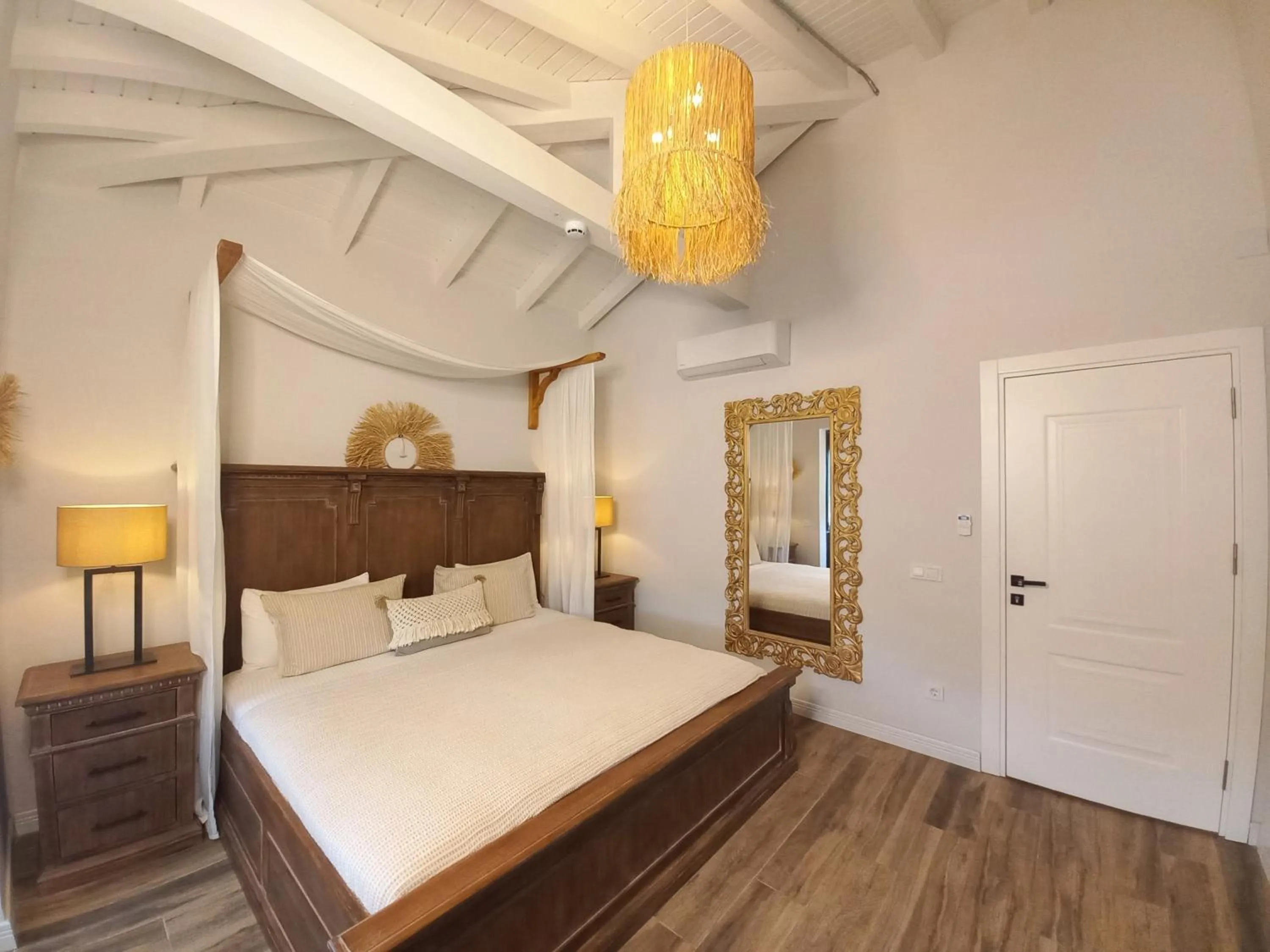 Bed in Chloe hotel Alacati
