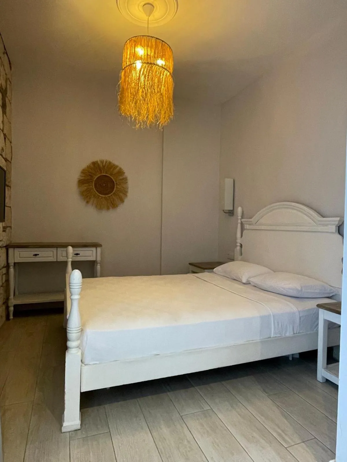 Bed in Chloe hotel Alacati