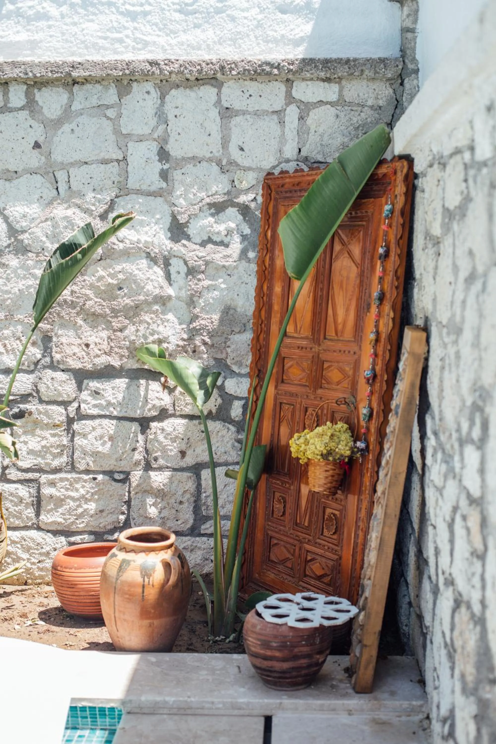Patio in Chloe hotel Alacati