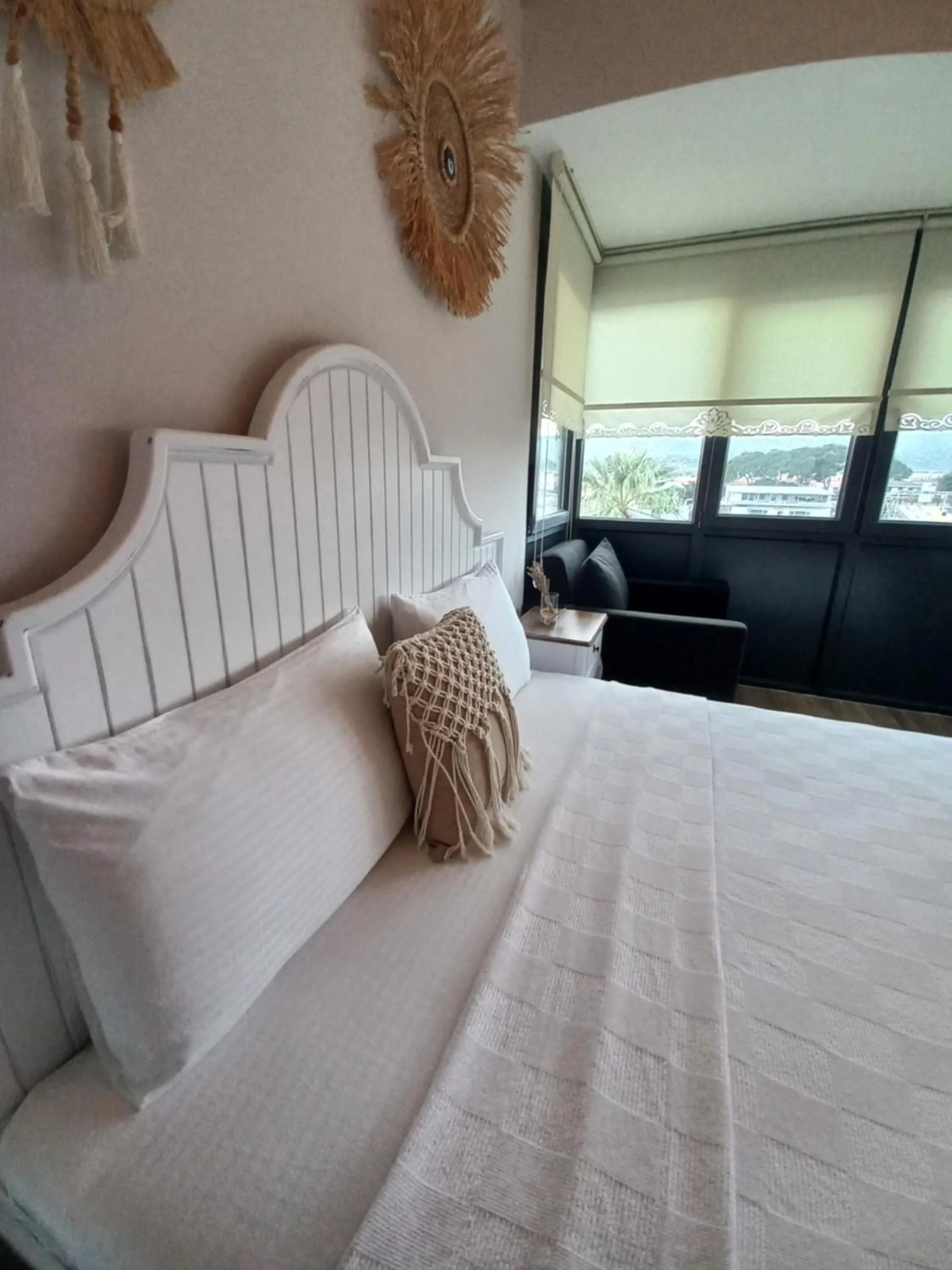 Bed in Chloe hotel Alacati