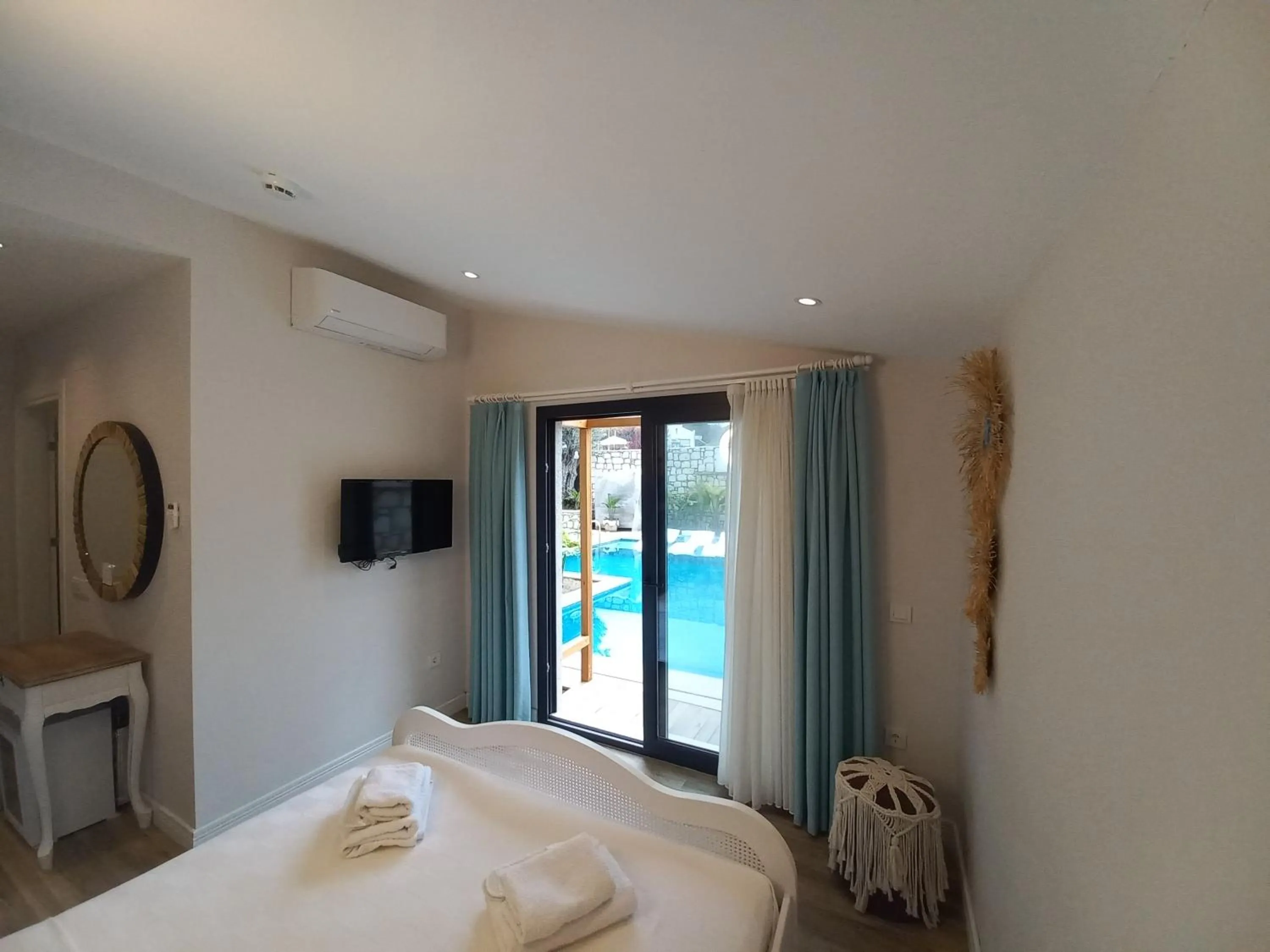 Bed in Chloe hotel Alacati