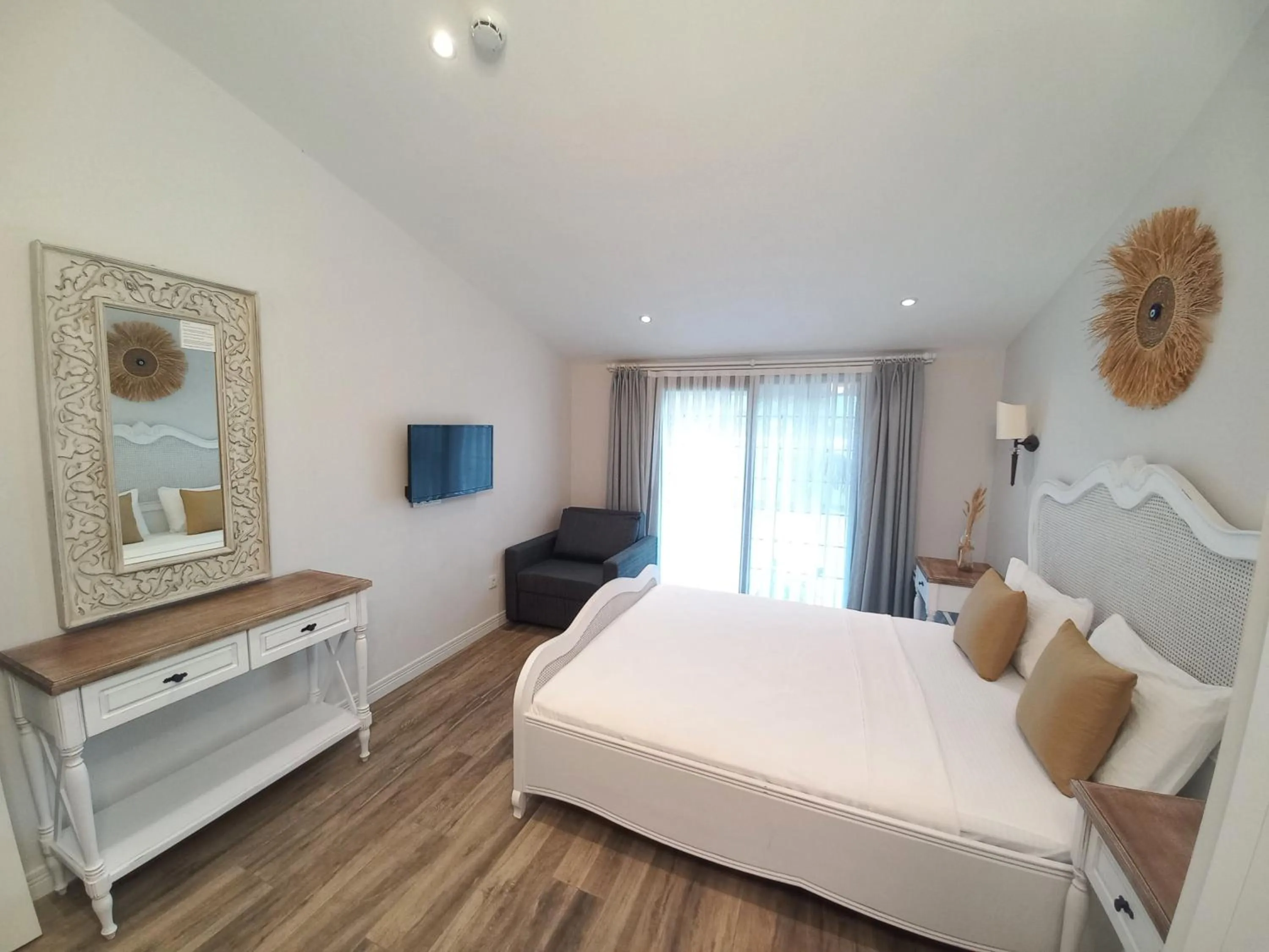 Bed in Chloe hotel Alacati